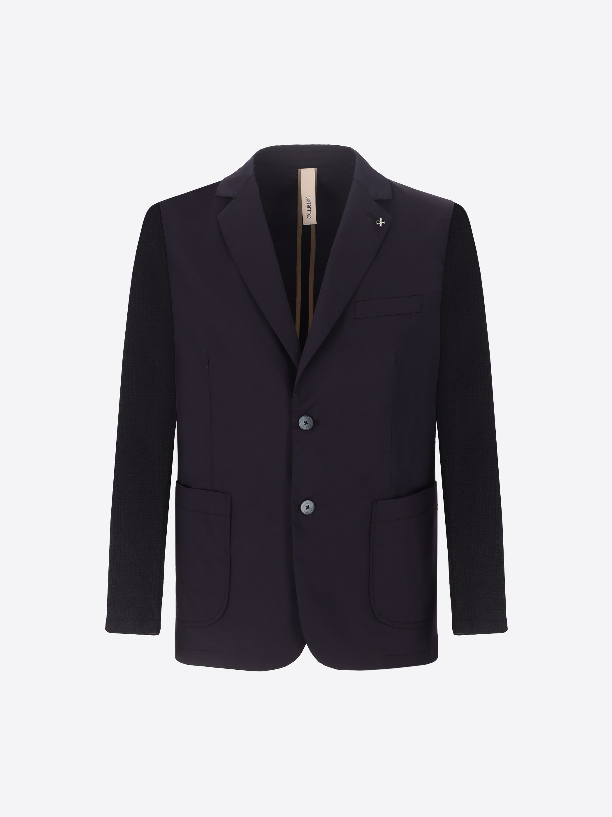 Jacket Orzo In Ultralight Cotton-Nylon Fabric With Jersey Sleeves