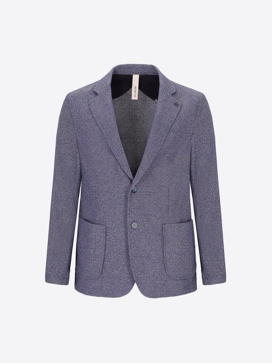 Jacket Regi In Melange Jersey Knit Stretch Fabric