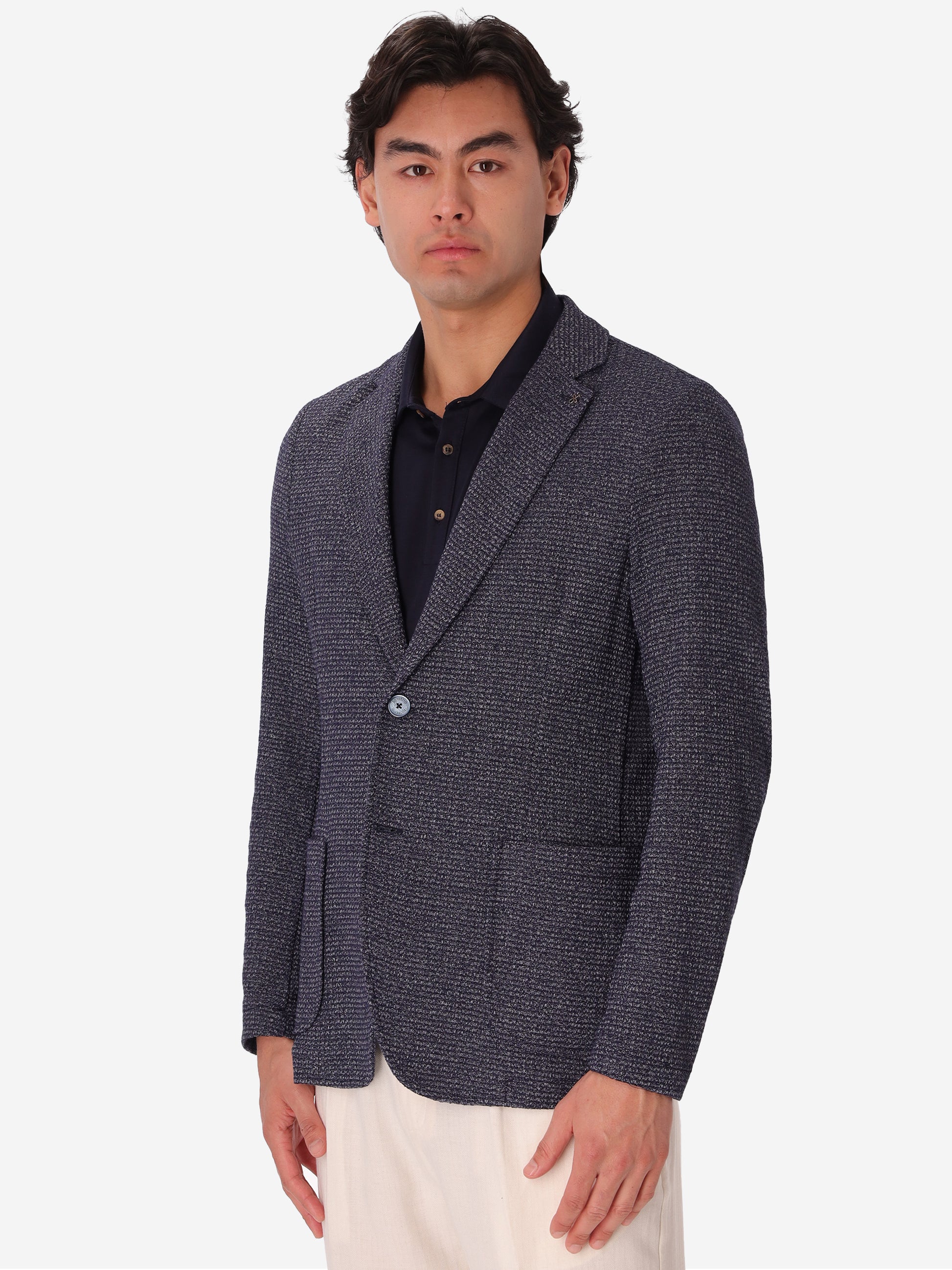 Regi Jacke Aus Meliertem Jersey-Strickgewebe Mit Stretch - Icon