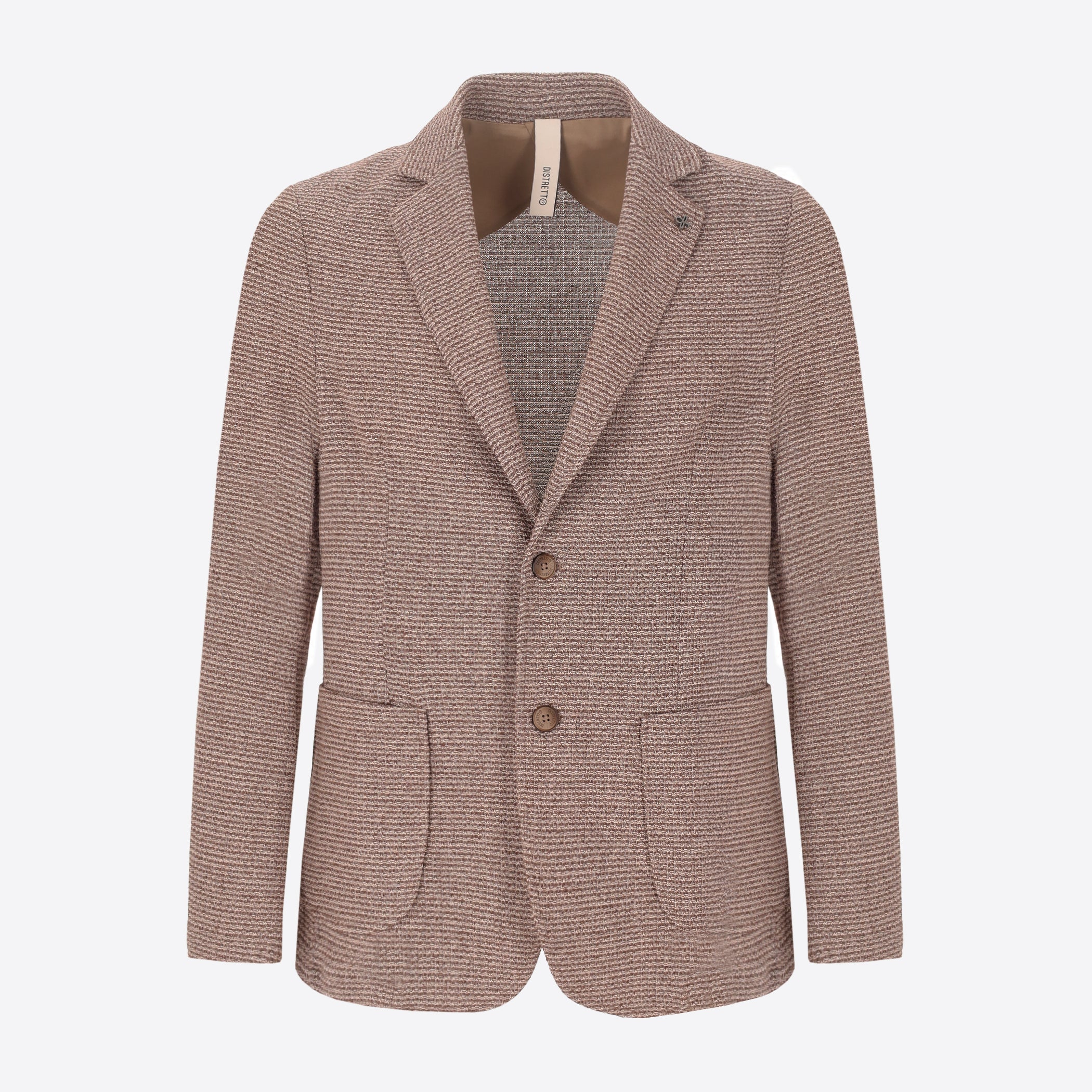 Jacket Regi In Melange Jersey Knit Stretch Fabric
