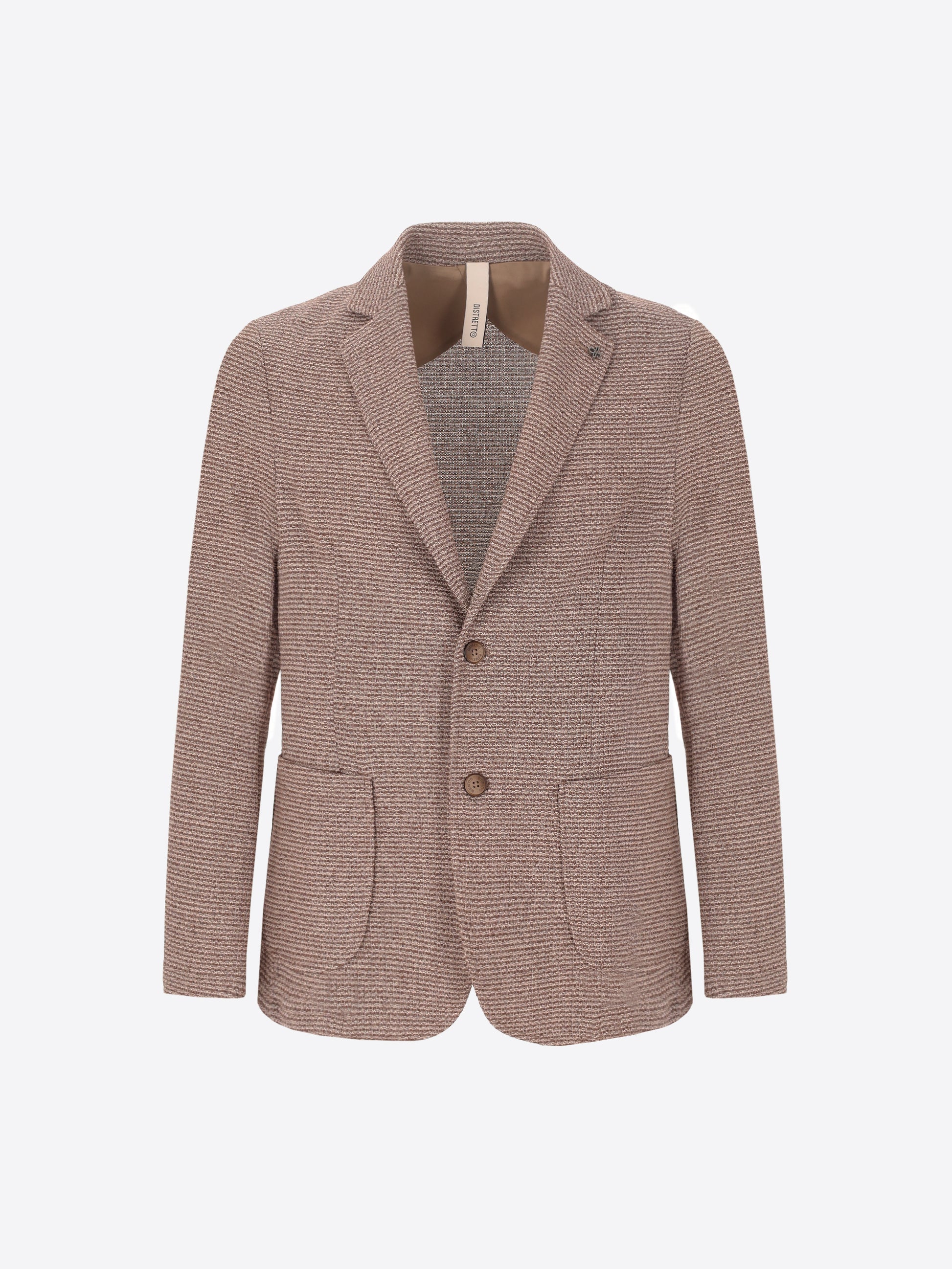 Jacket Regi In Melange Jersey Knit Stretch Fabric