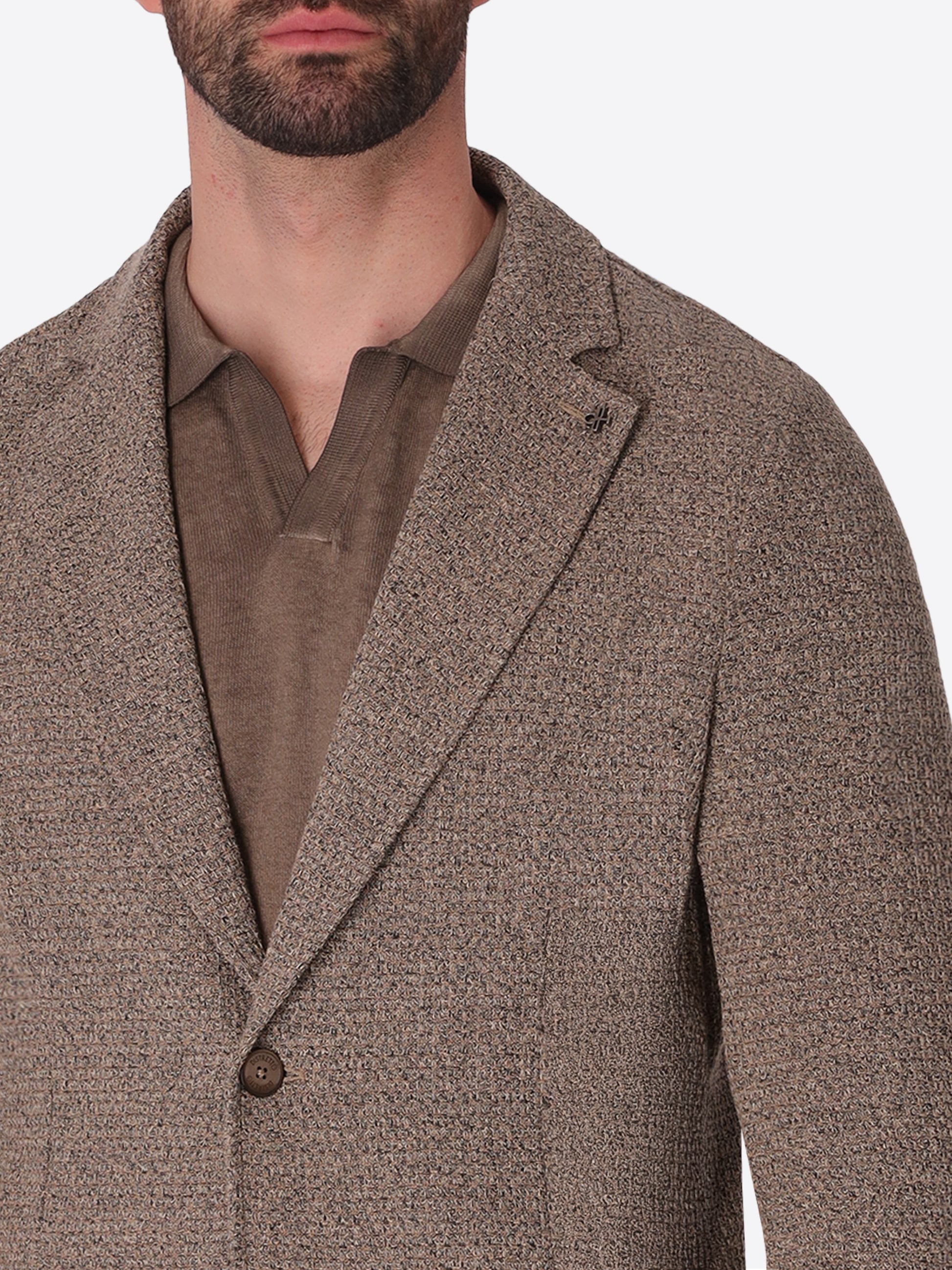 Regi Jacke Aus Meliertem Jersey-Strickgewebe Mit Stretch - Icon