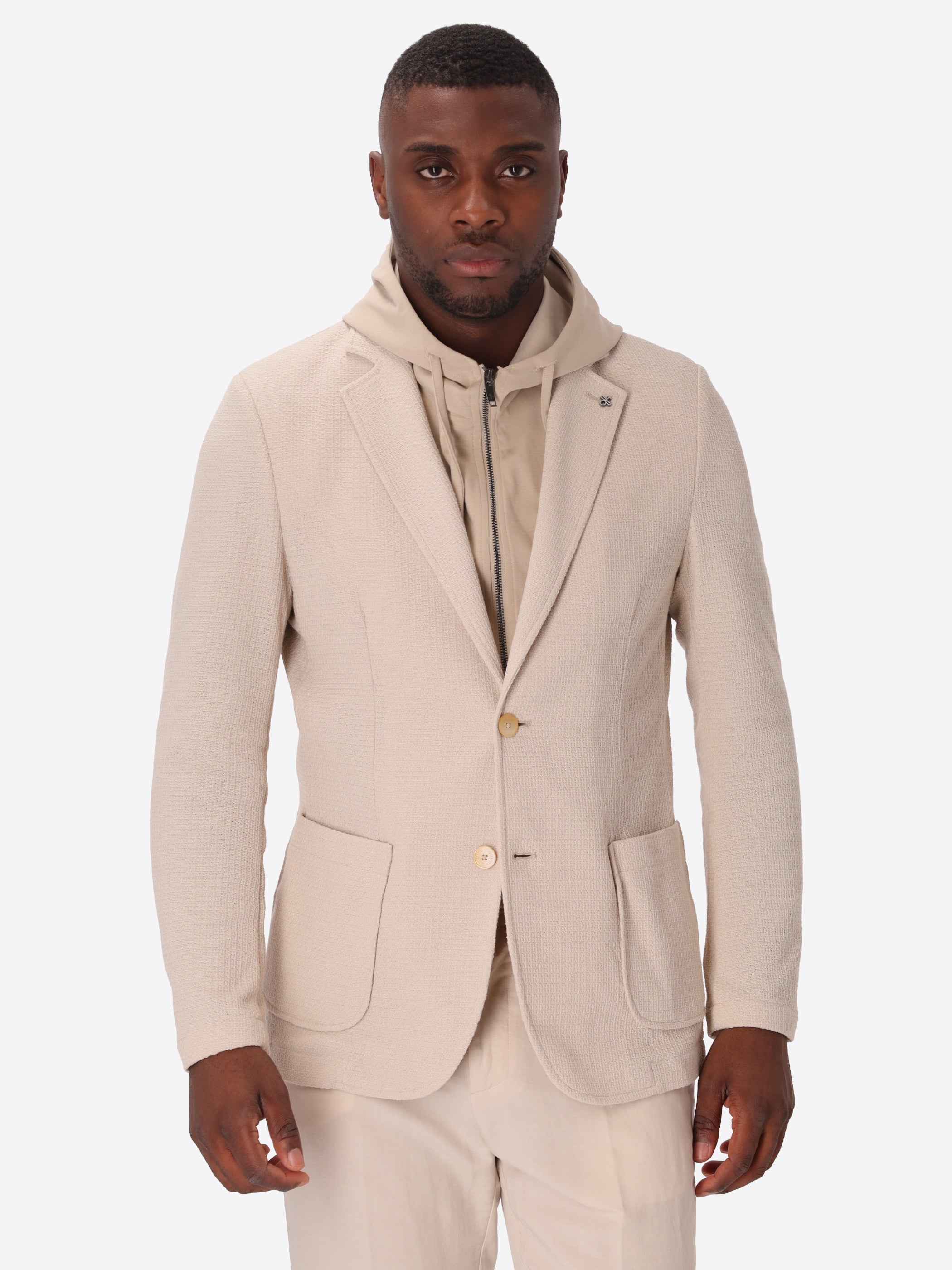 Giacca Rufino In Tessuto Maglia Jersey Stretch Con Pettorina Staccabile