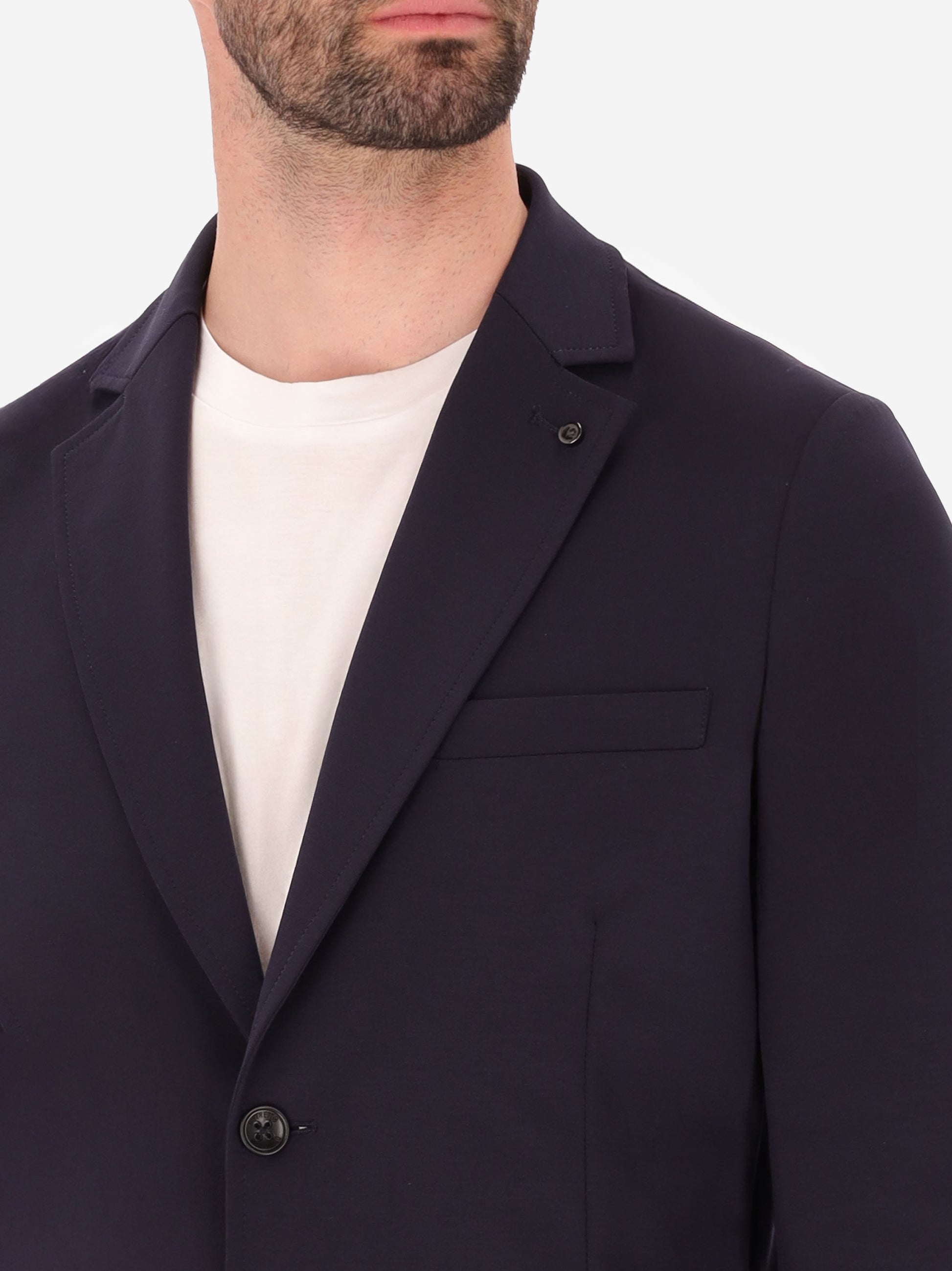 Technical Jacket in Punto Milano Fabric