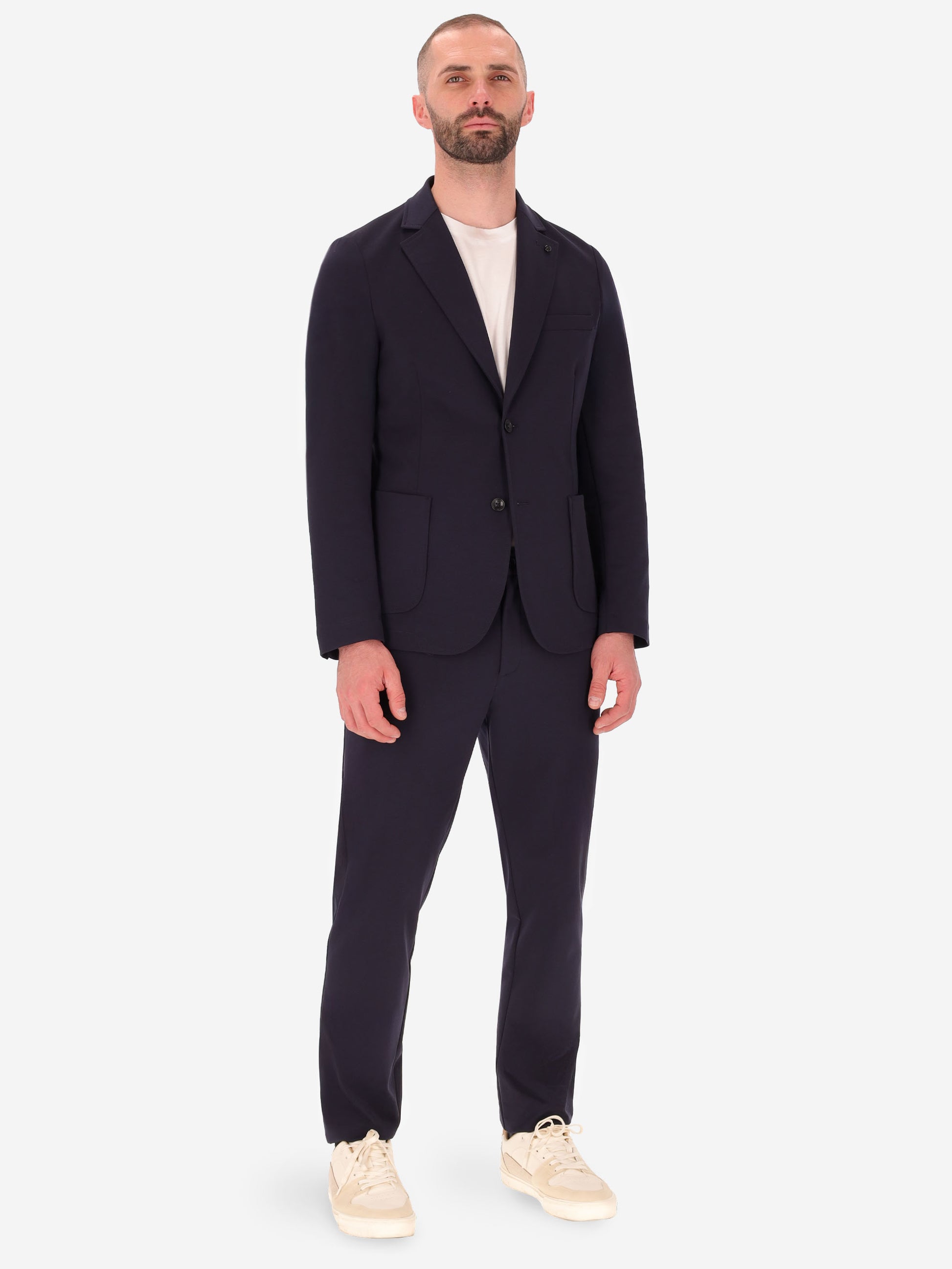 Technical Jacket in Punto Milano Fabric