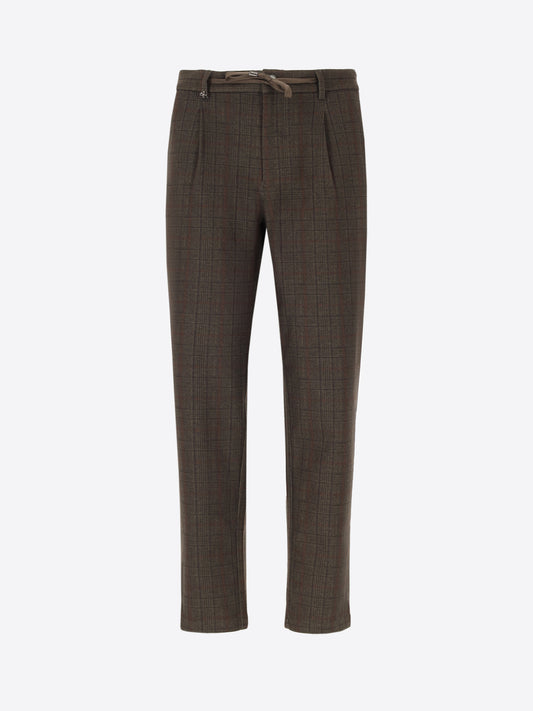 32" Rio Pences Trousers Wells in Super-Comfort Prince of Wales Jersey Fabric