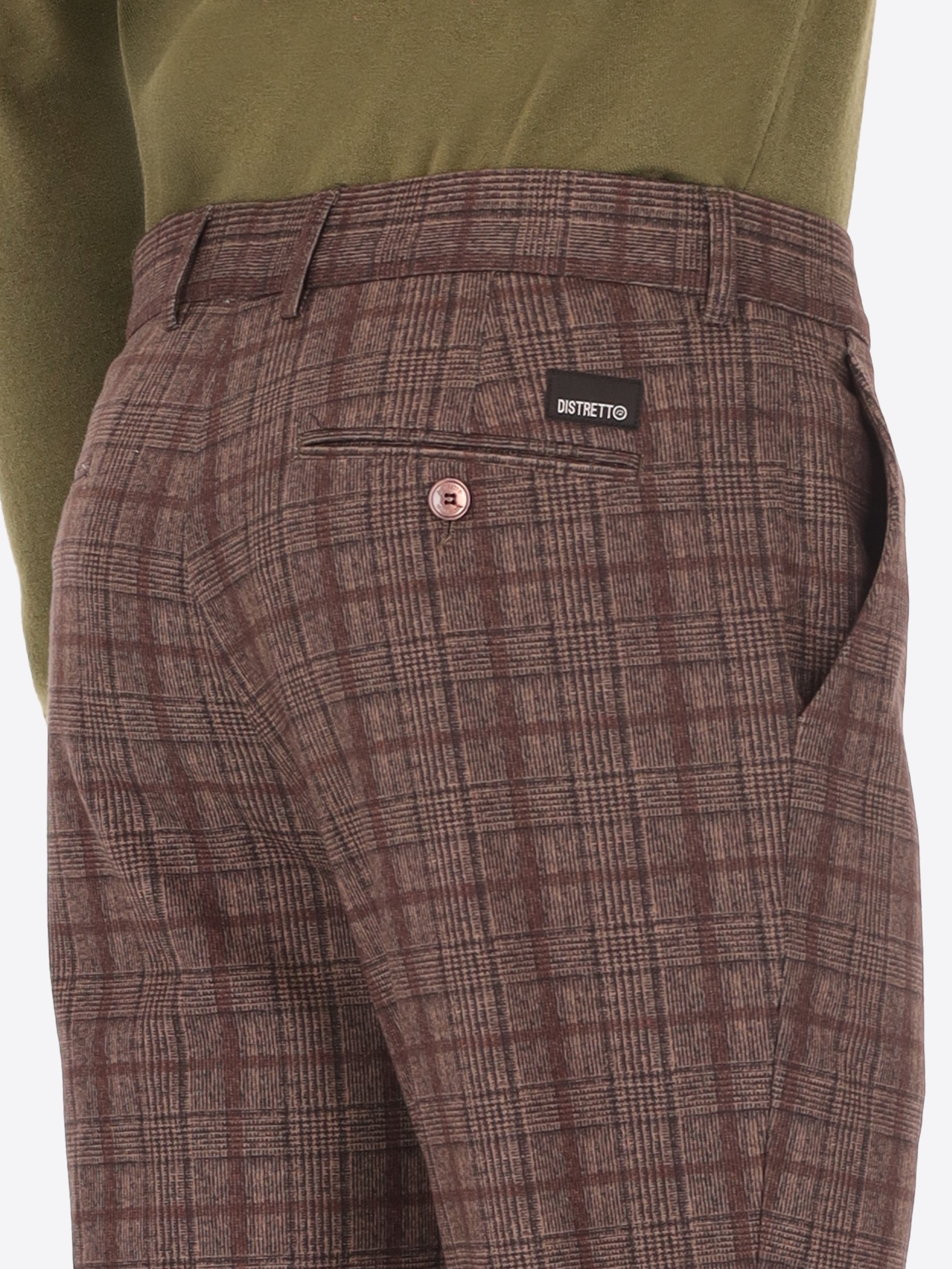 32" Pantaloni York Wells in Jersey Super Comfort Principe di Galles