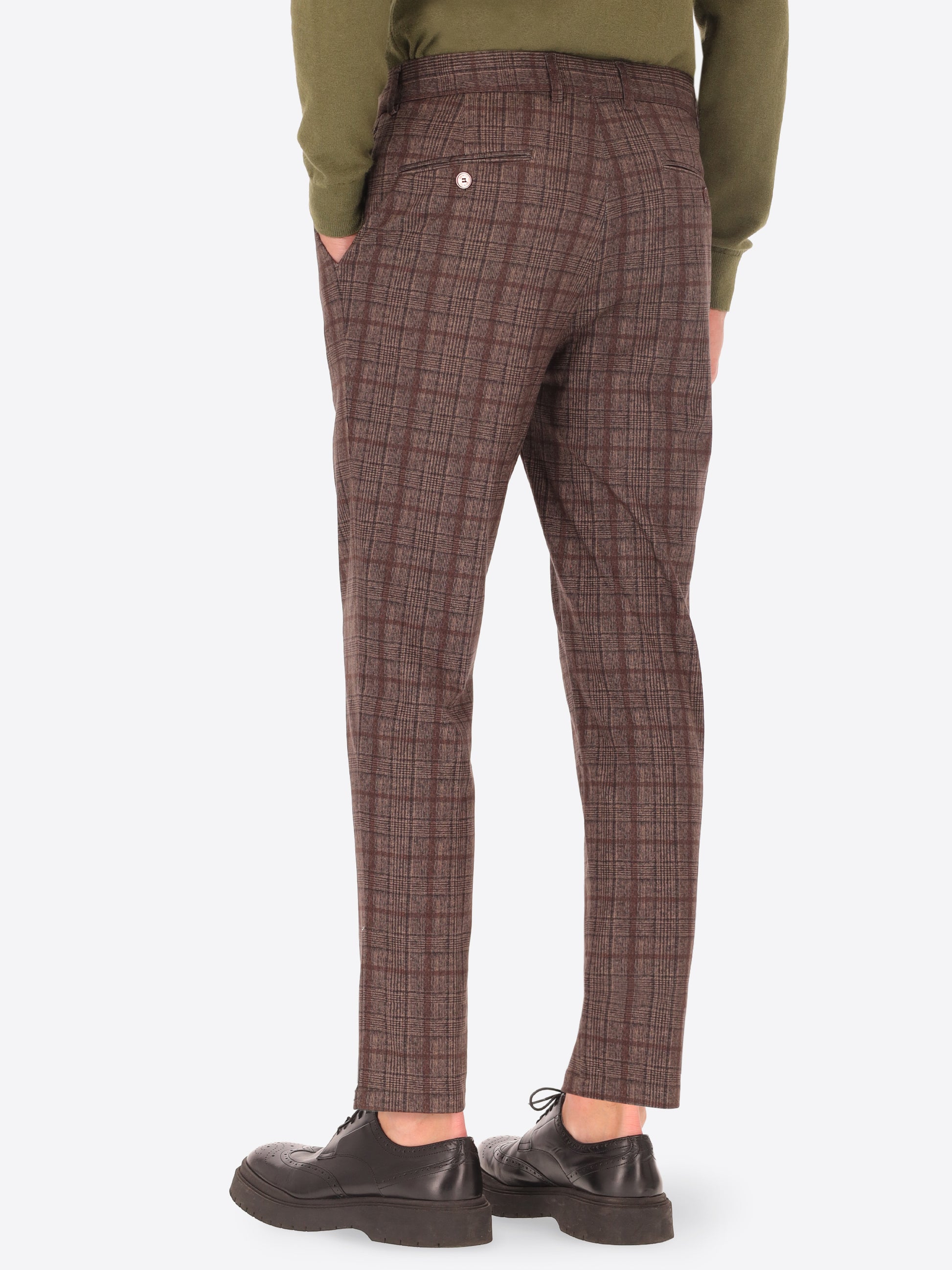 32" Pantaloni York Wells in Jersey Super Comfort Principe di Galles