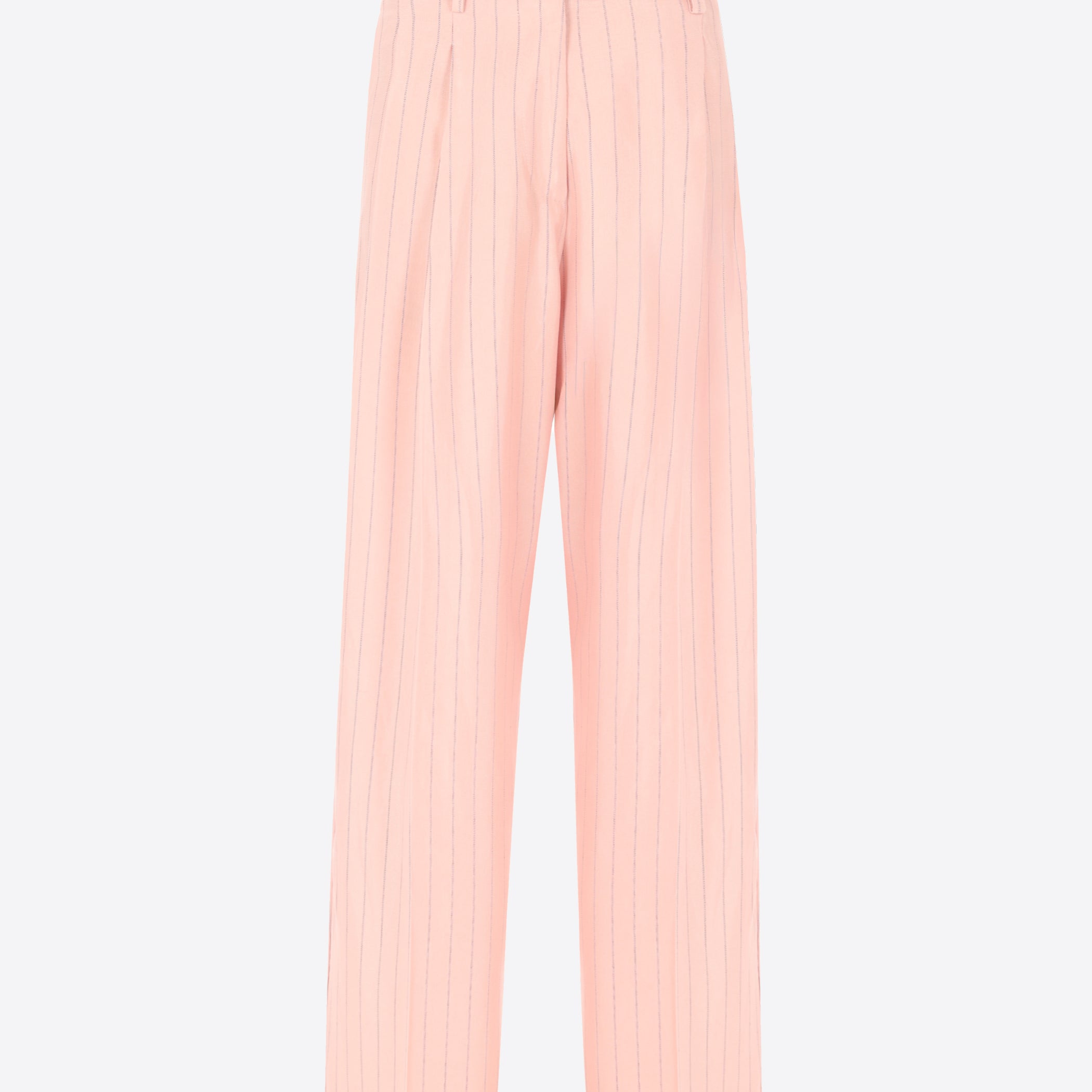 Over Trousers Azalea In Viscose Blend Double-Stripe Fabric - Woman