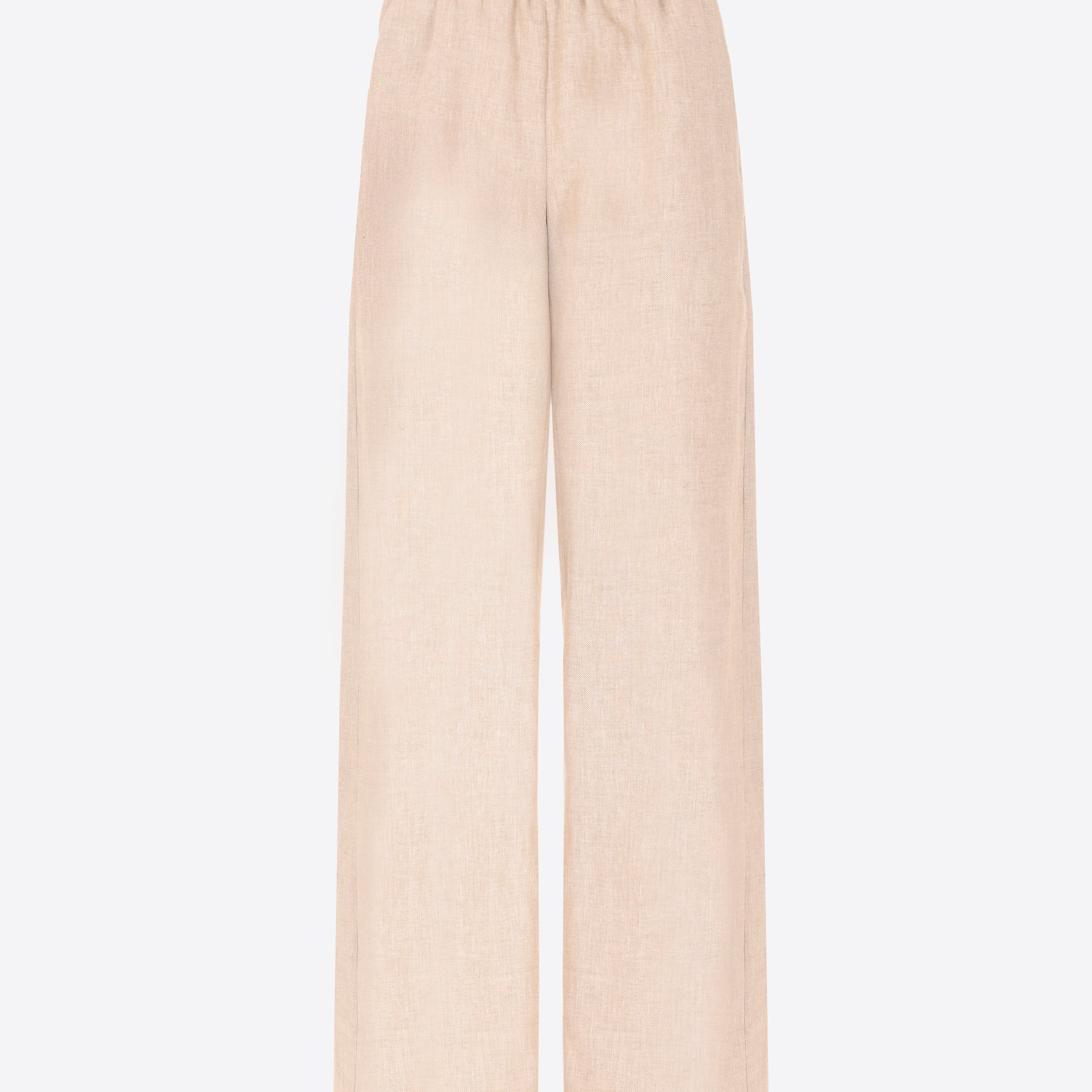 Certo Elastic Palazzo-Hose Aus Mélange Leinenmisch-Canvas - Woman