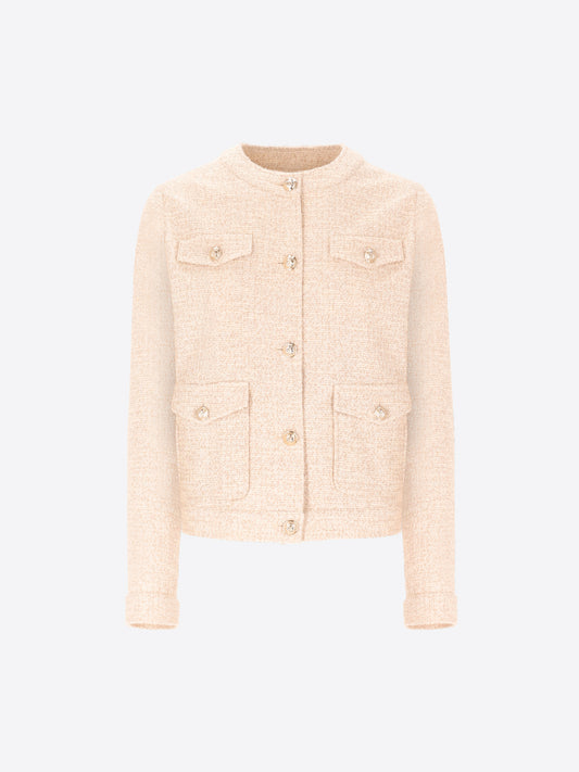 Chanel Jacket Gelso In Comfort Cotton Chanel Jersey Fabric - Woman