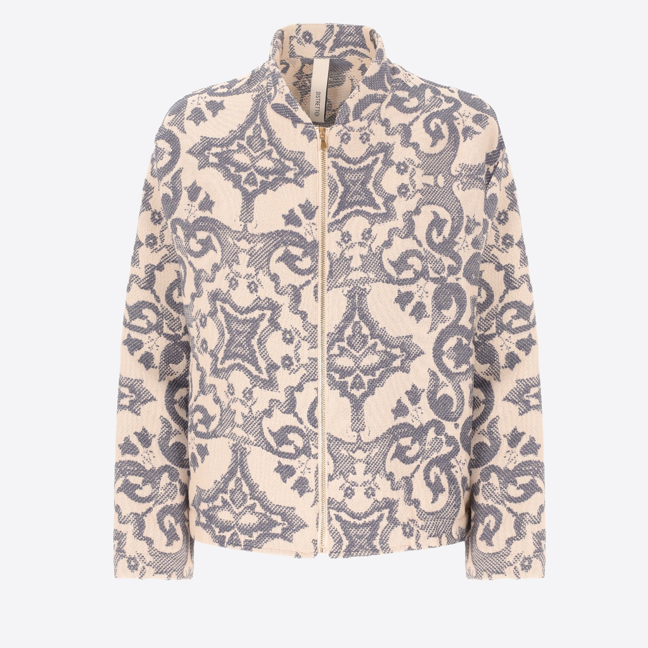 Giglio Aviator-Bomber Aus Zweifarbigem Baumwoll-Jacquard - Woman