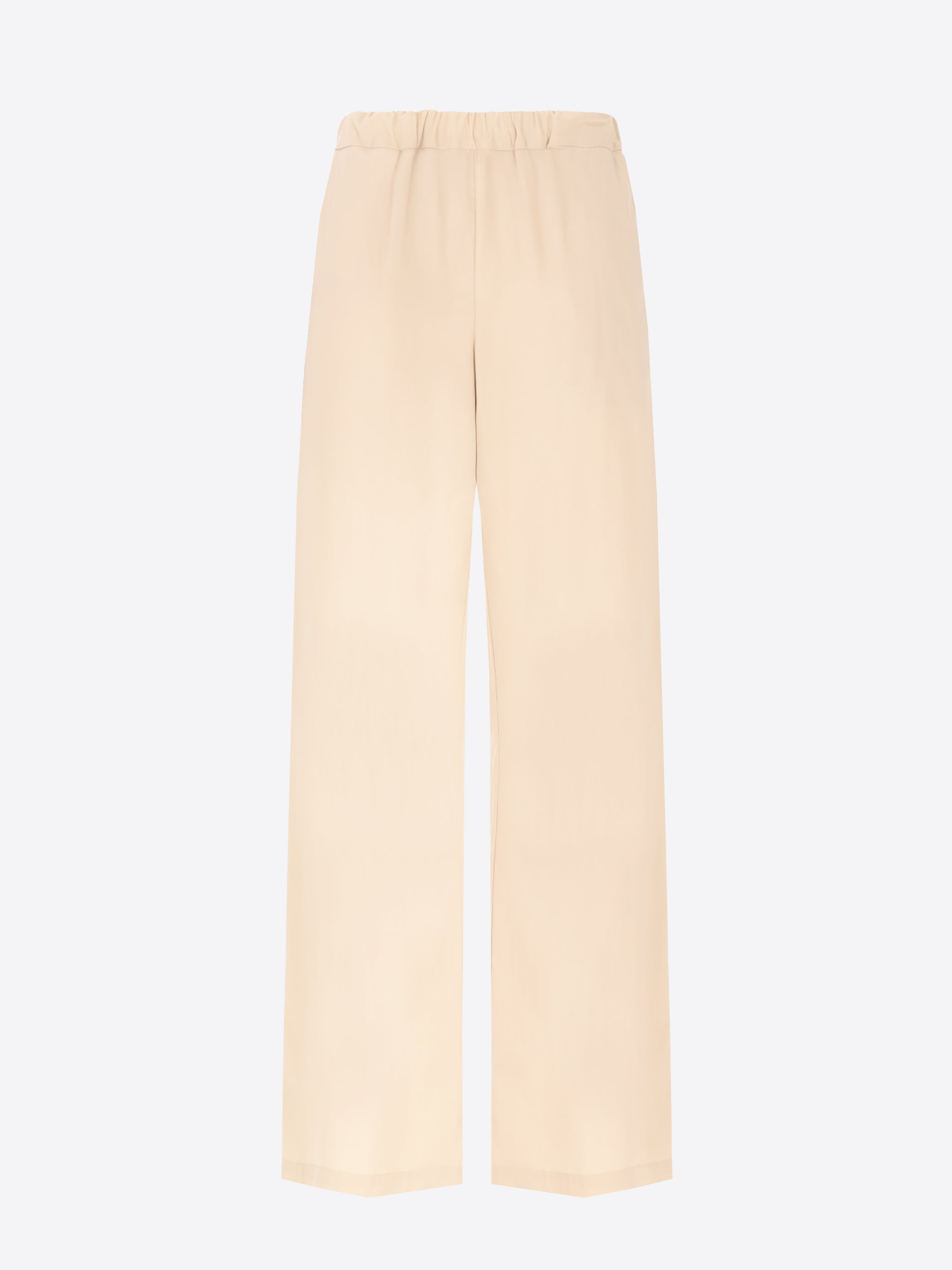 Elastic Trousers Grano In Stretch Cotton Poplin Fabric - Woman