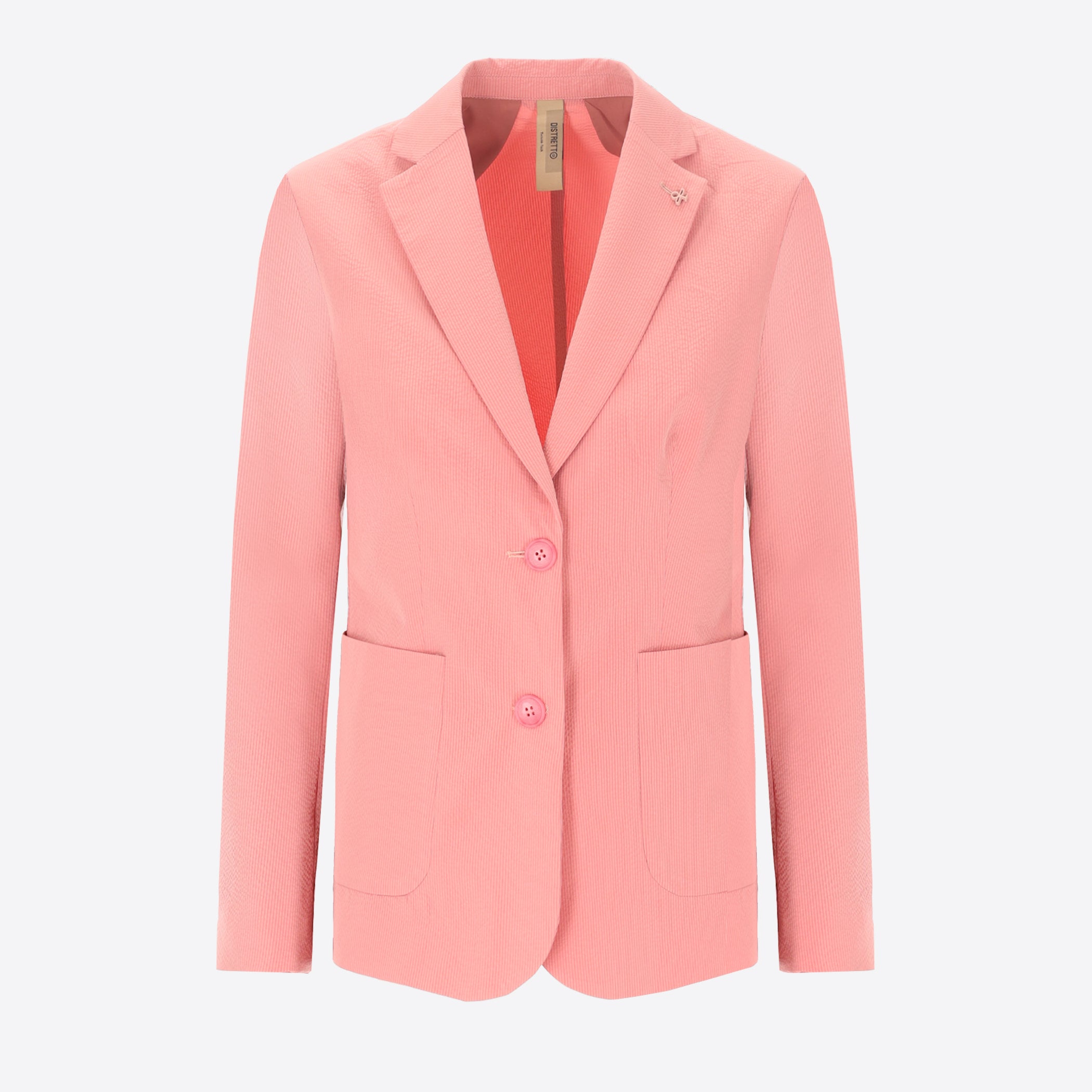 Arezzo Semi-Tailored Jacke Aus Super-Comfort Feinstruktur-Streifengewebe - Woman