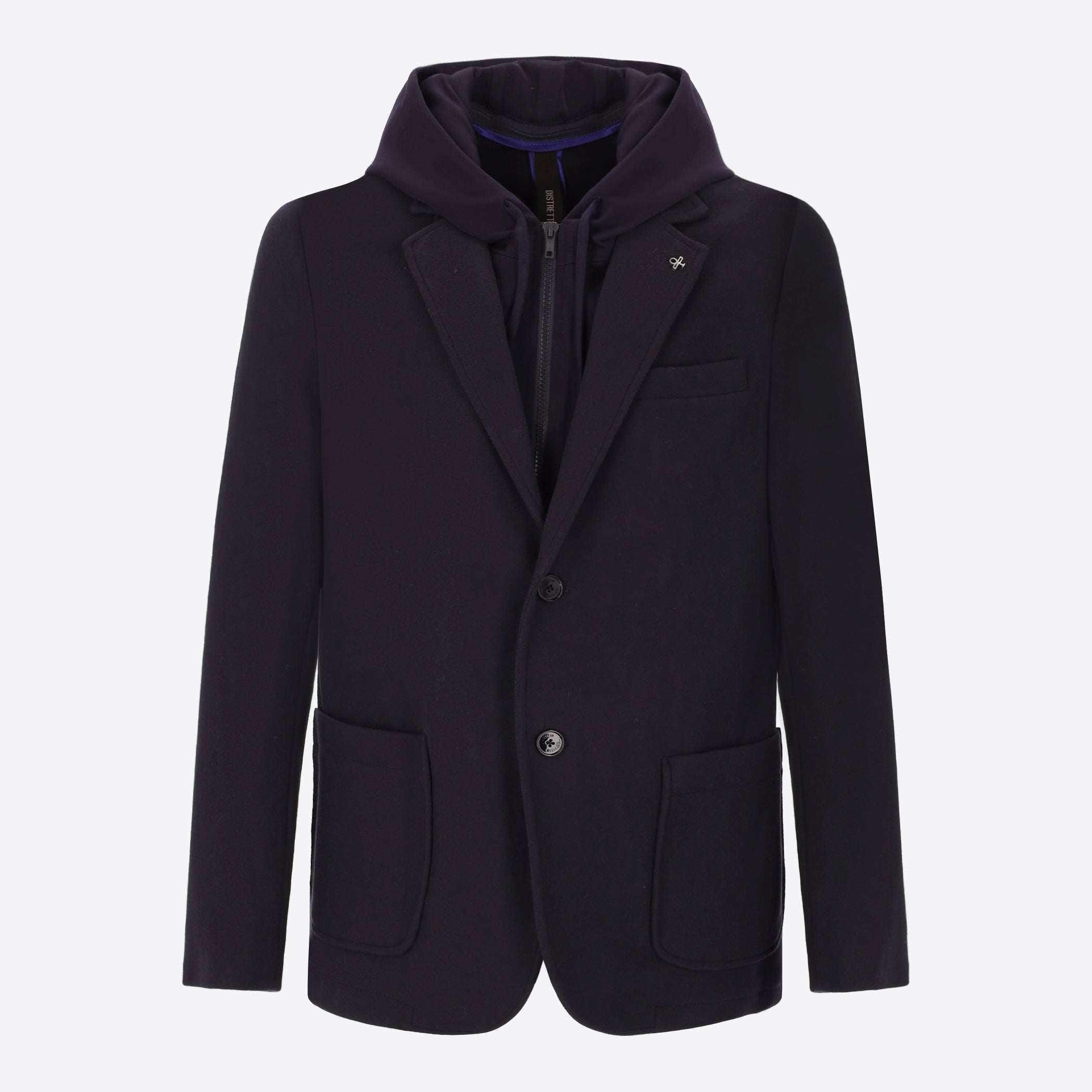 Giacca Feel In Pannetto Stretch Con Cappuccio Staccabile