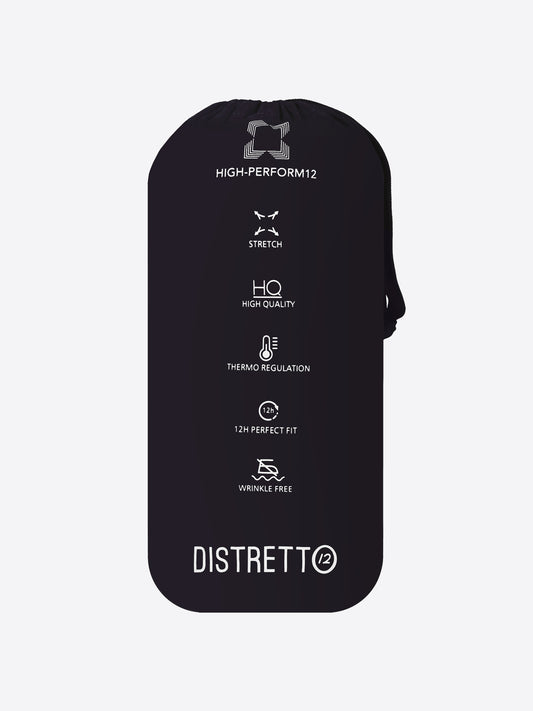 Distretto12 High-Perform12 Blue Travel Pouch with Logo - Product Still Life