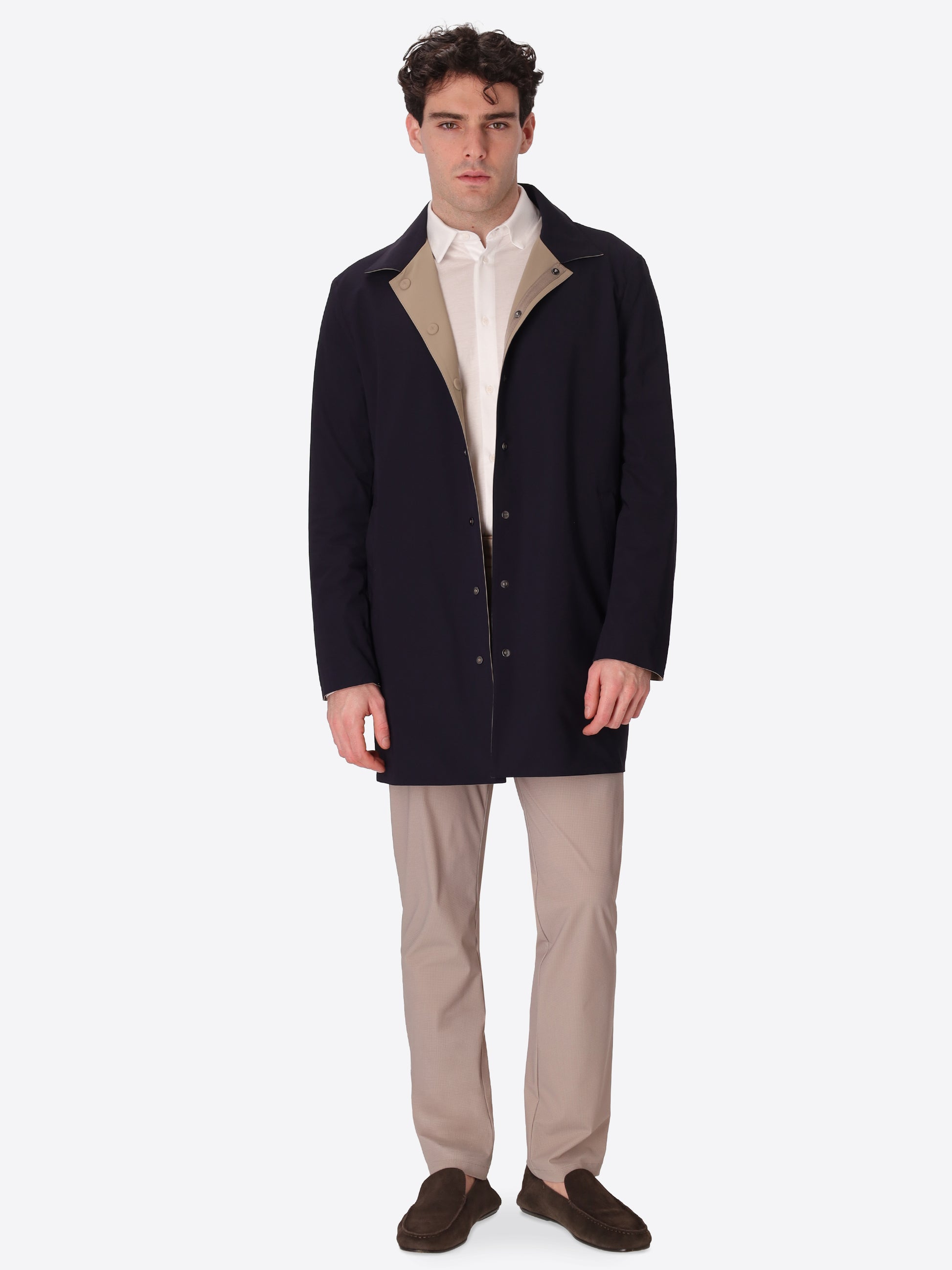 High-Perform12 Trench Rev-Active M26 Double-Face Technical Fabric - Icon