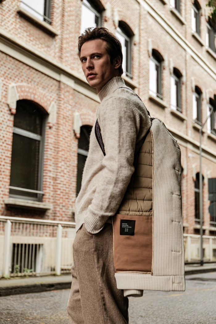 man braces coat Distretto12 - the gentleman - potogallery campaign fall-winter 2025-2026
