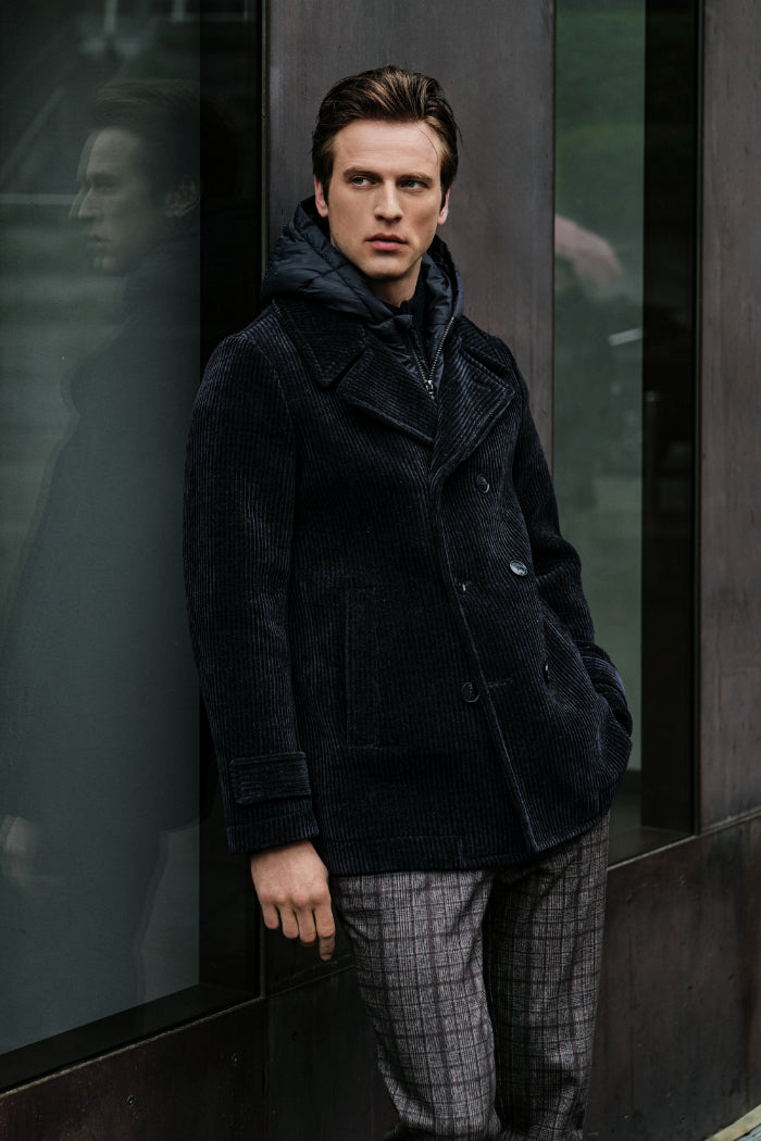 Distretto12 man coat - no time to - potogallery campaign fall-winter 2025-2026