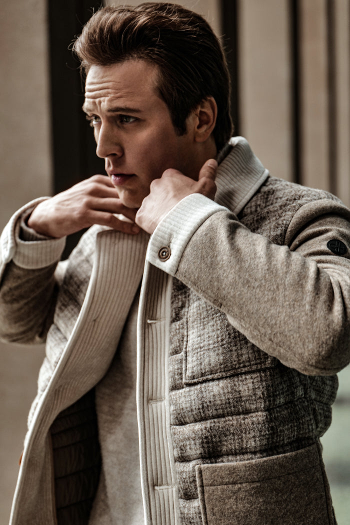 Distretto12 man details coat - no time to - potogallery campaign fall-winter 2025-2026