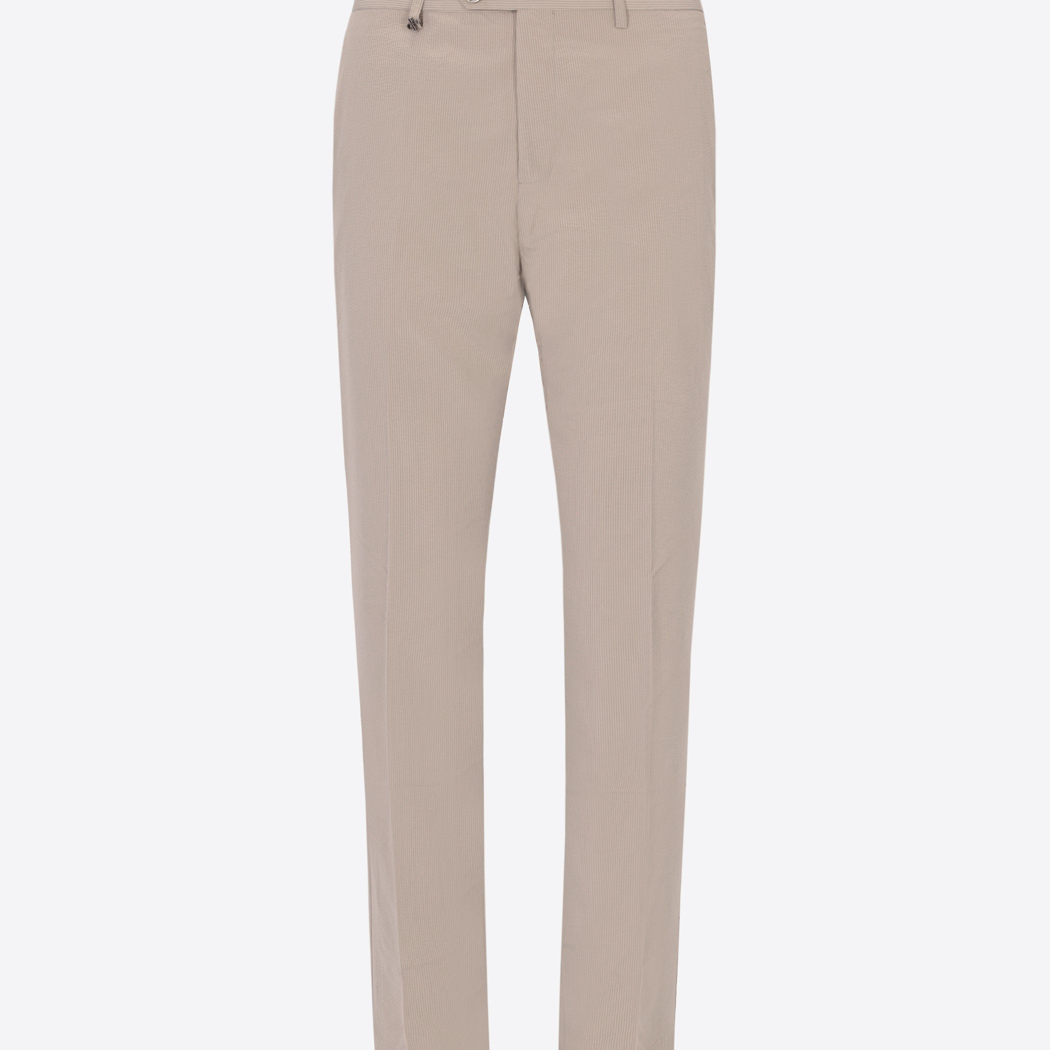 Pantalone Tailoring Arezzo In Tessuto Super Comfort Goffrato A Righe Sottili