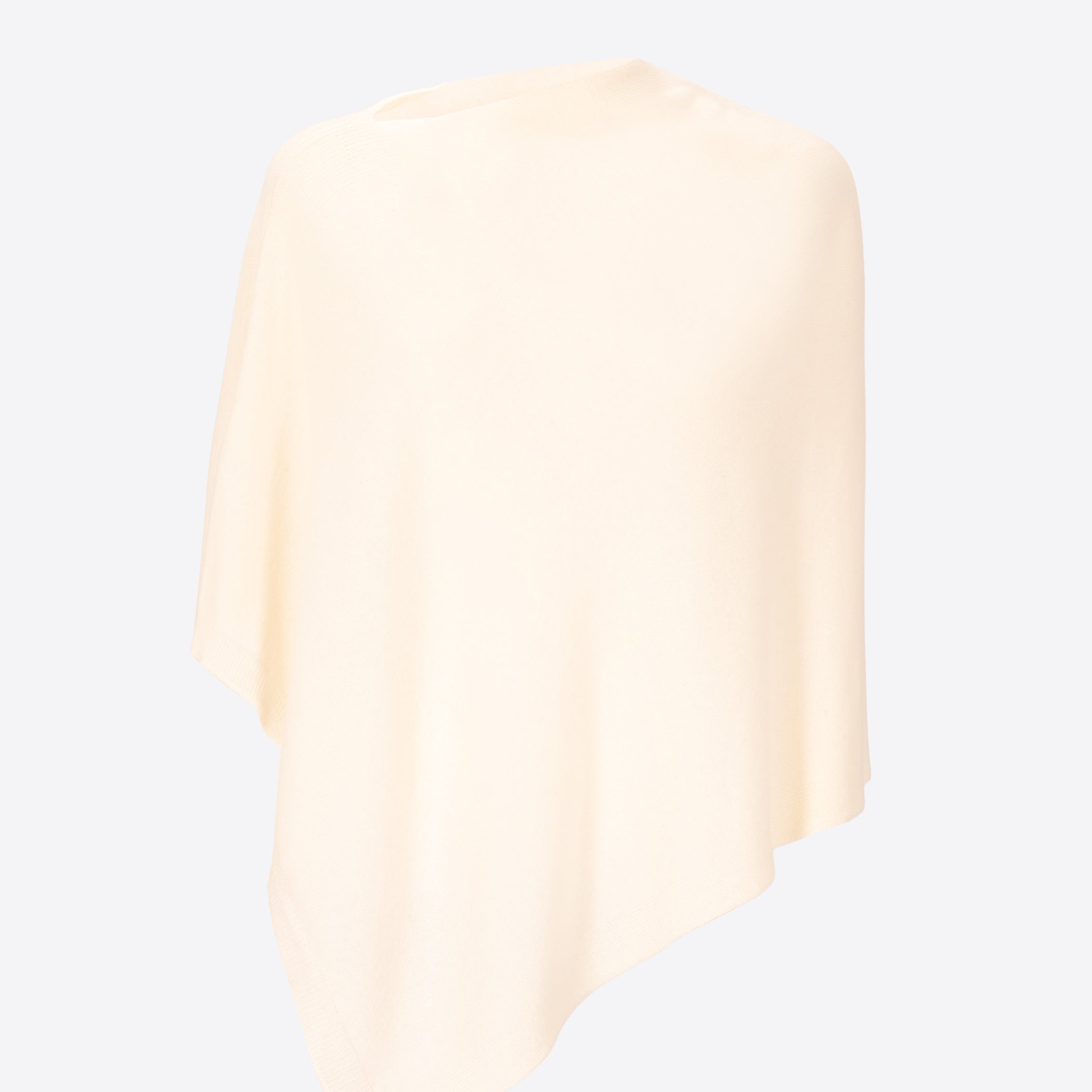 Wool Cashmere Blend Poncho