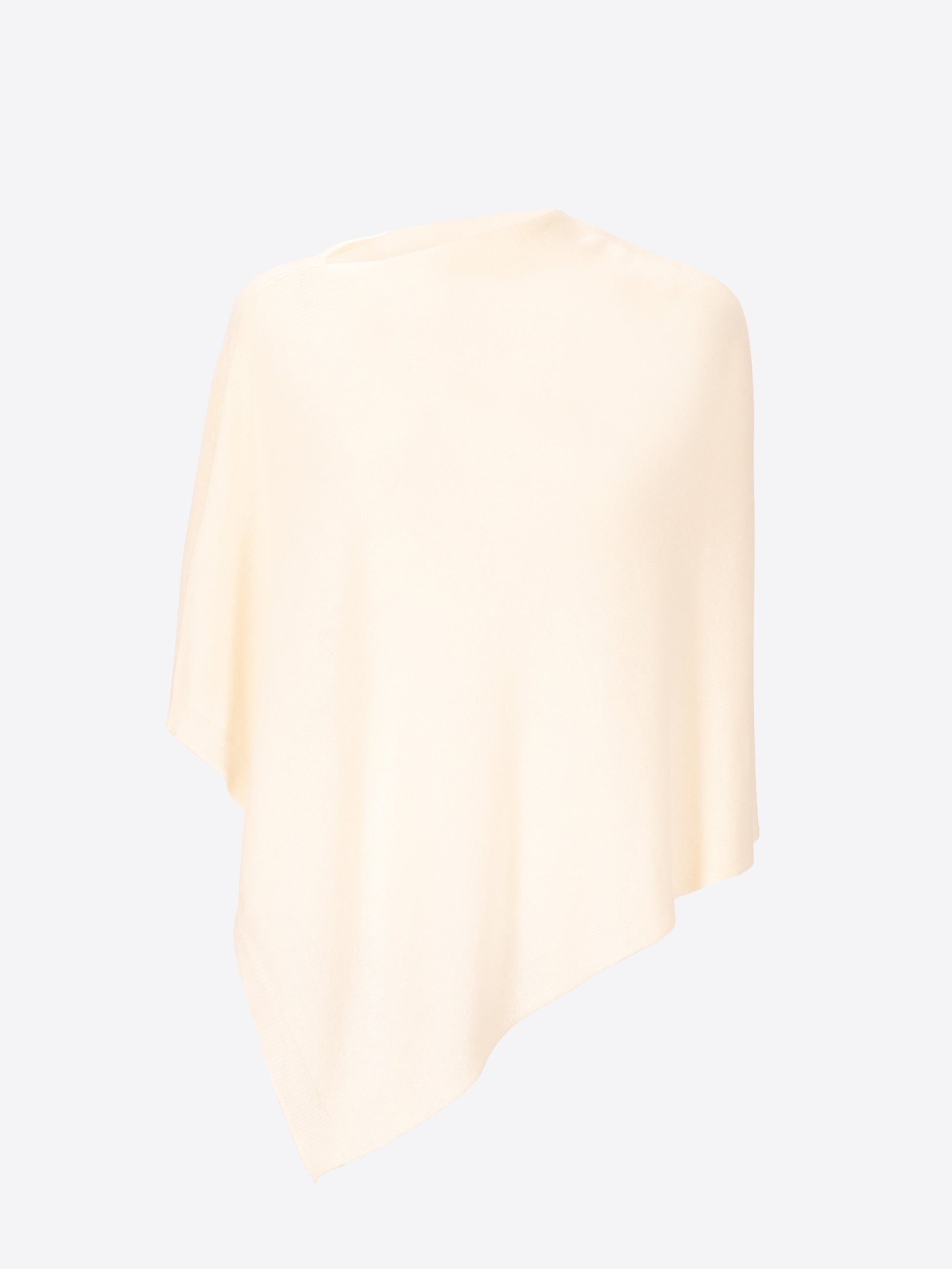 Wool Cashmere Blend Poncho