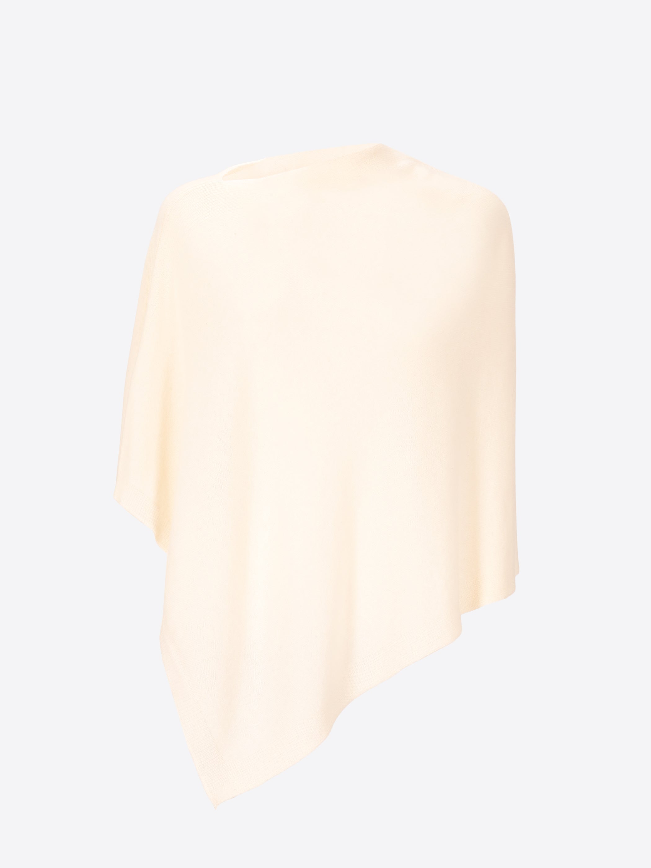 Wool Cashmere Blend Poncho