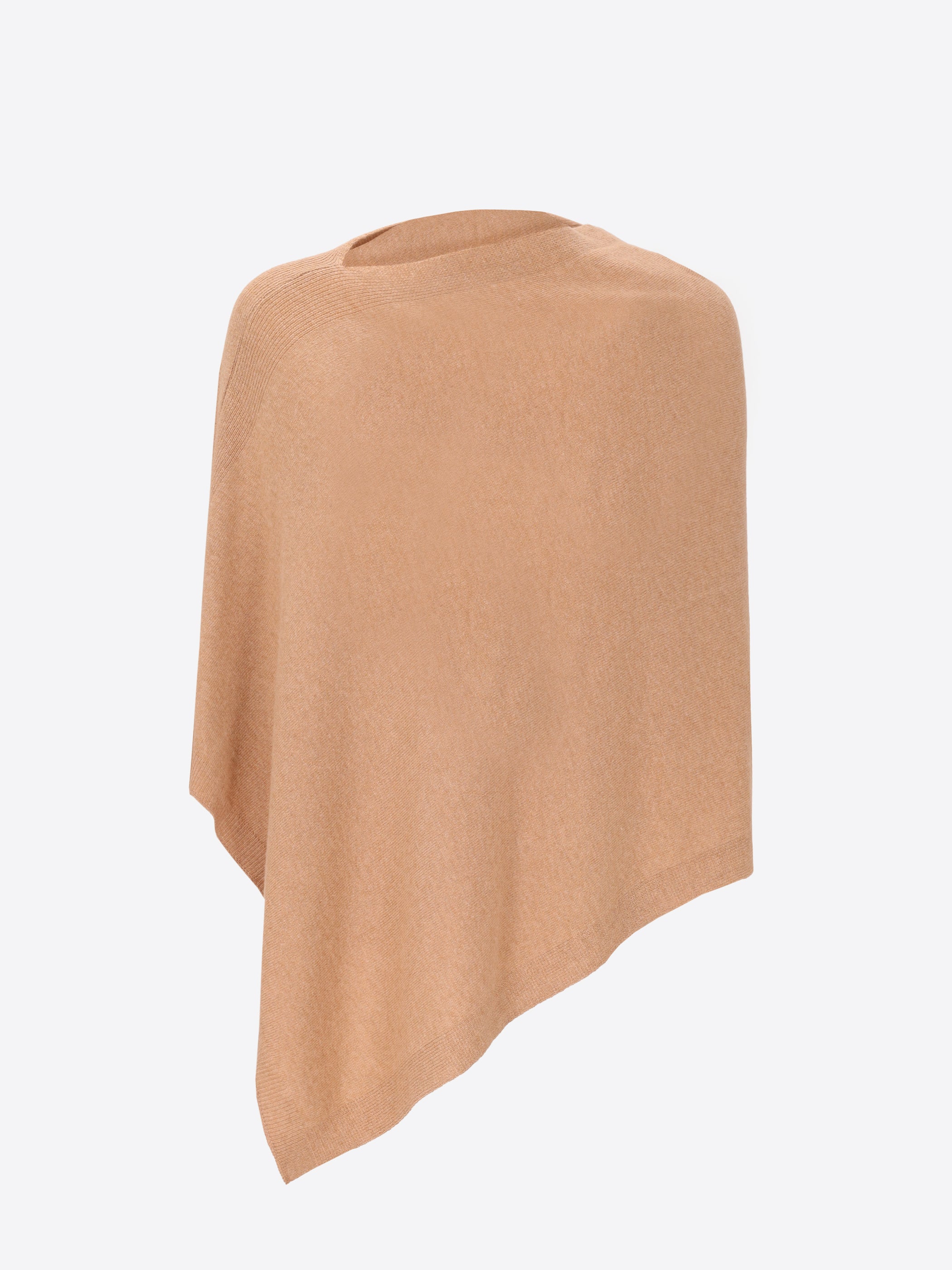 Wool Cashmere Blend Poncho
