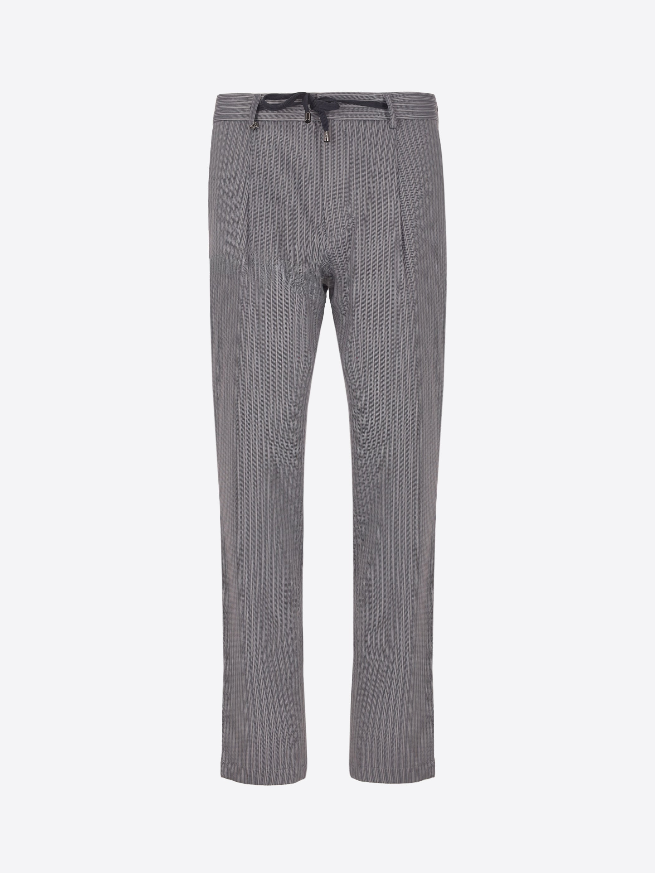 Prugnolo Rio Hose Aus Technischem Jersey Mit Streifendruck