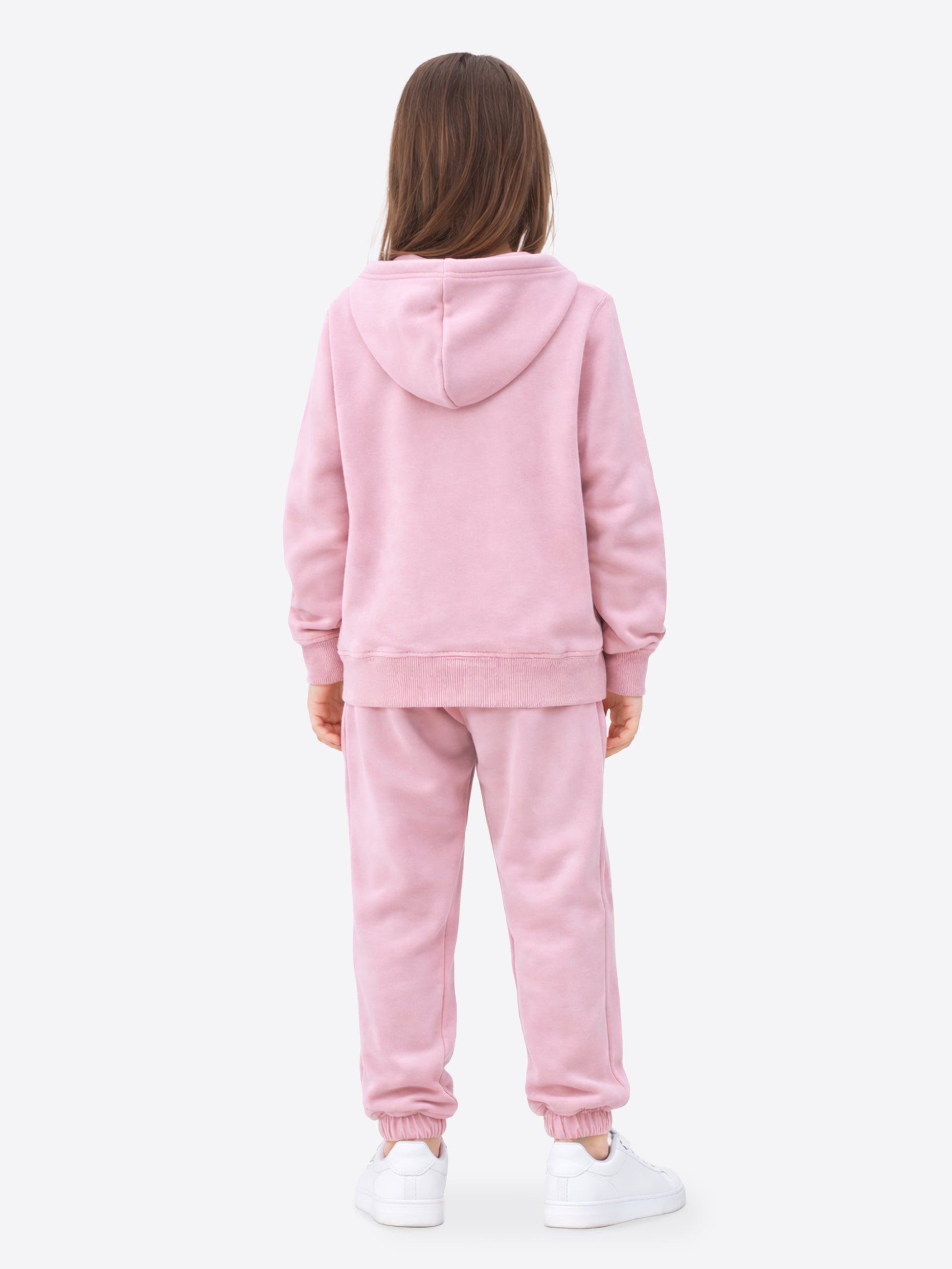 Kinder Trainingsanzug Creme aus Baumwolle – Hoodie mit Reißverschluss & Hose