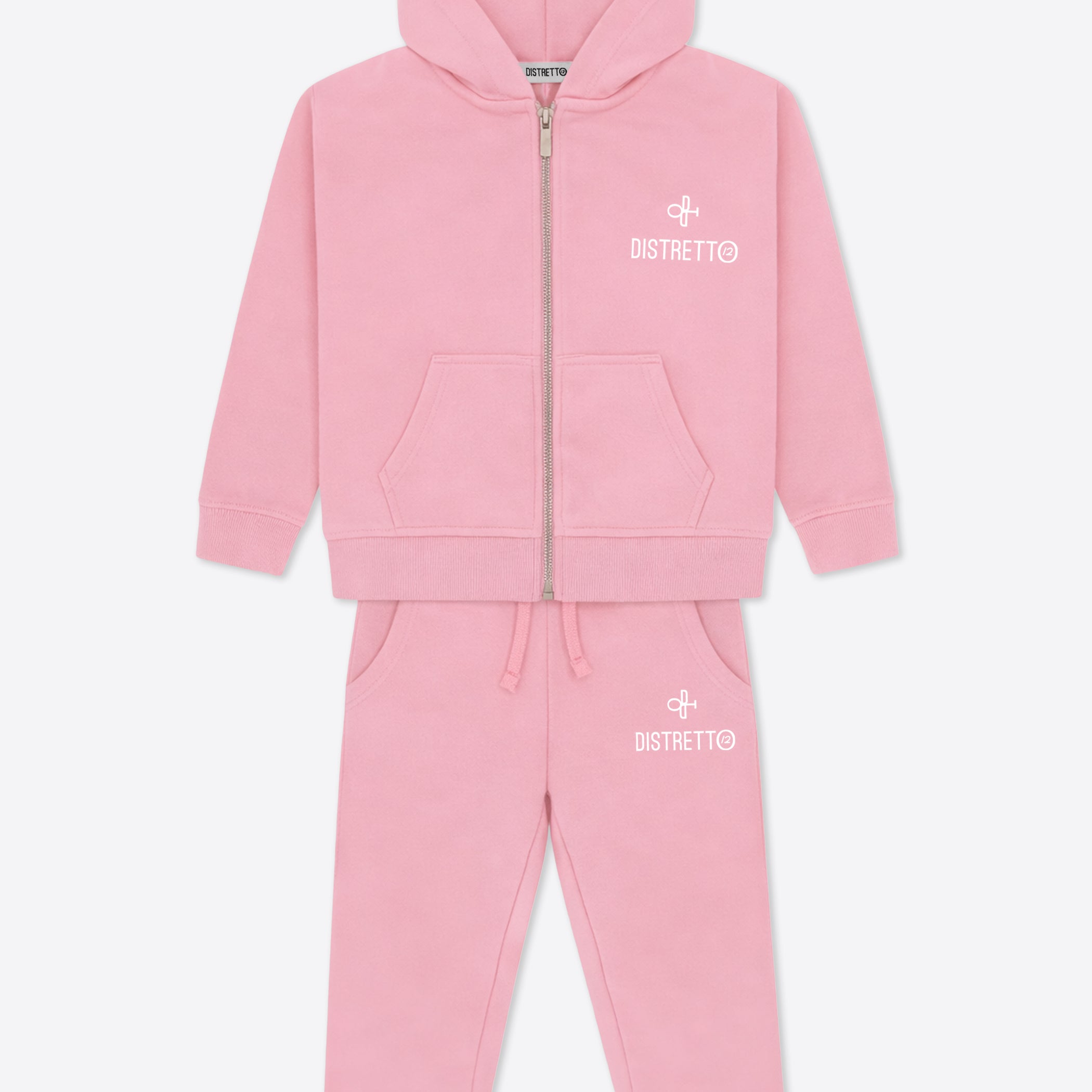 Kinder Trainingsanzug Creme aus Baumwolle – Hoodie mit Reißverschluss & Hose
