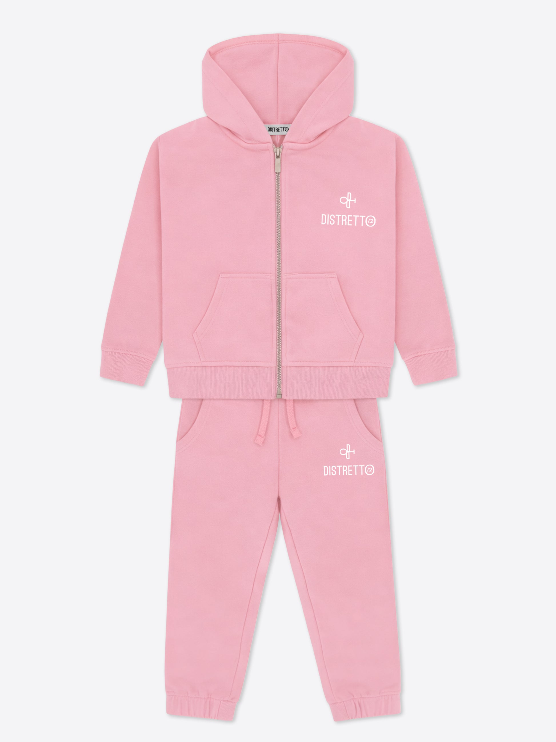 Kinder Trainingsanzug Creme aus Baumwolle – Hoodie mit Reißverschluss & Hose