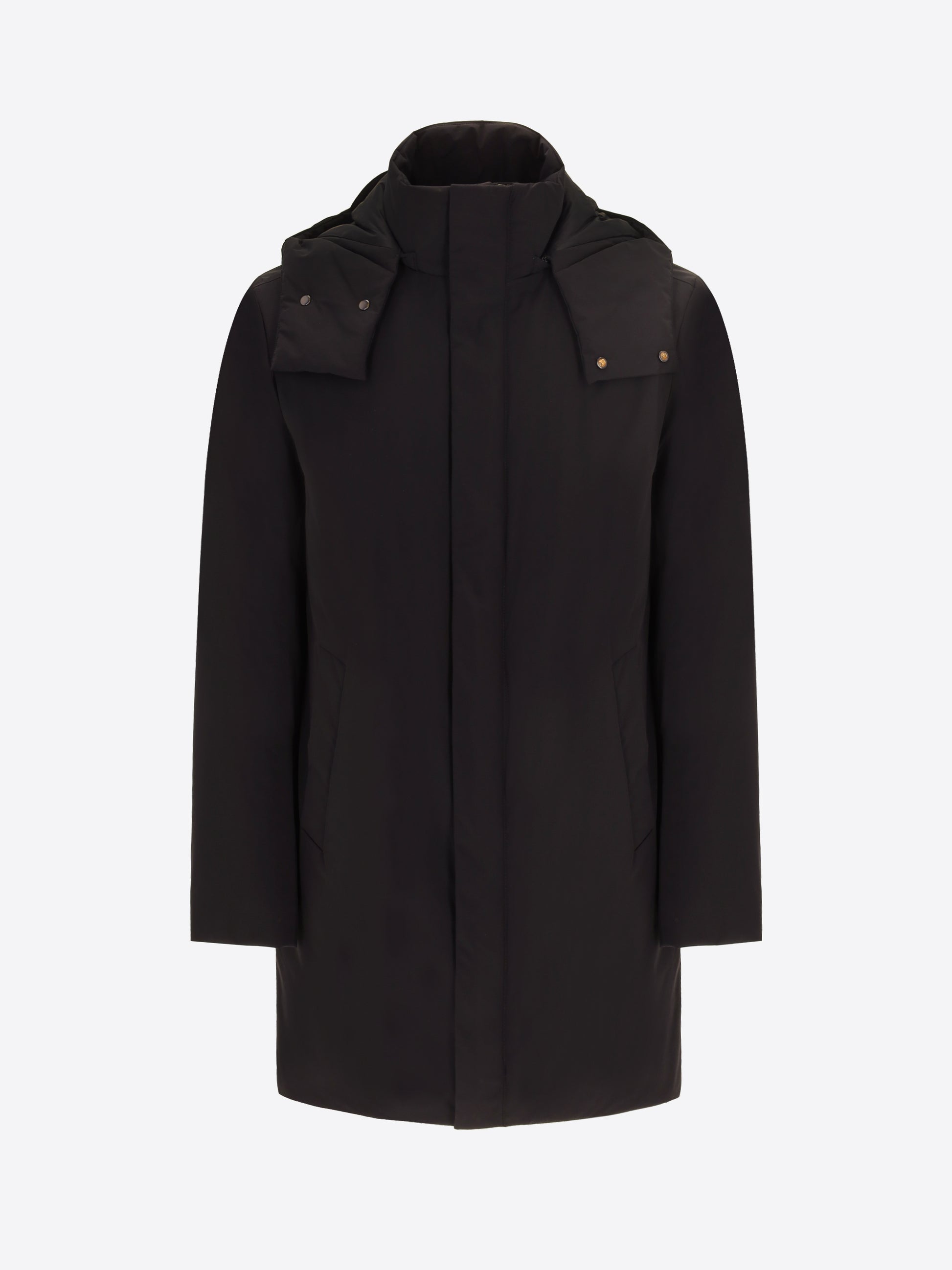 Stoccolma Glatter Steppmantel mit Abnehmbarer Kapuze