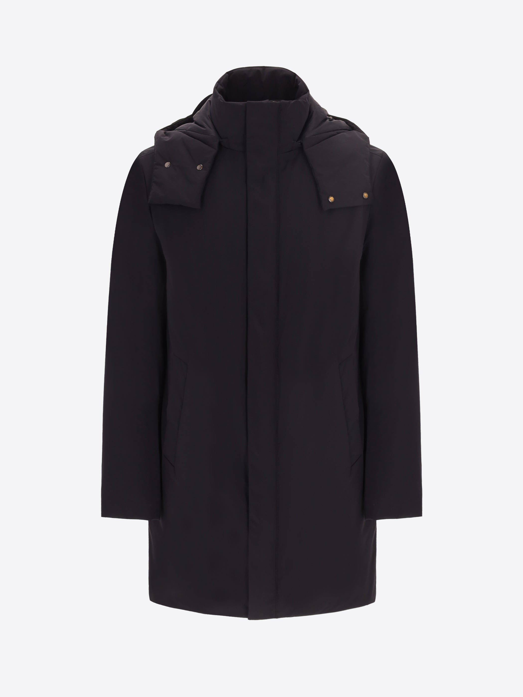 Stoccolma Glatter Steppmantel mit Abnehmbarer Kapuze