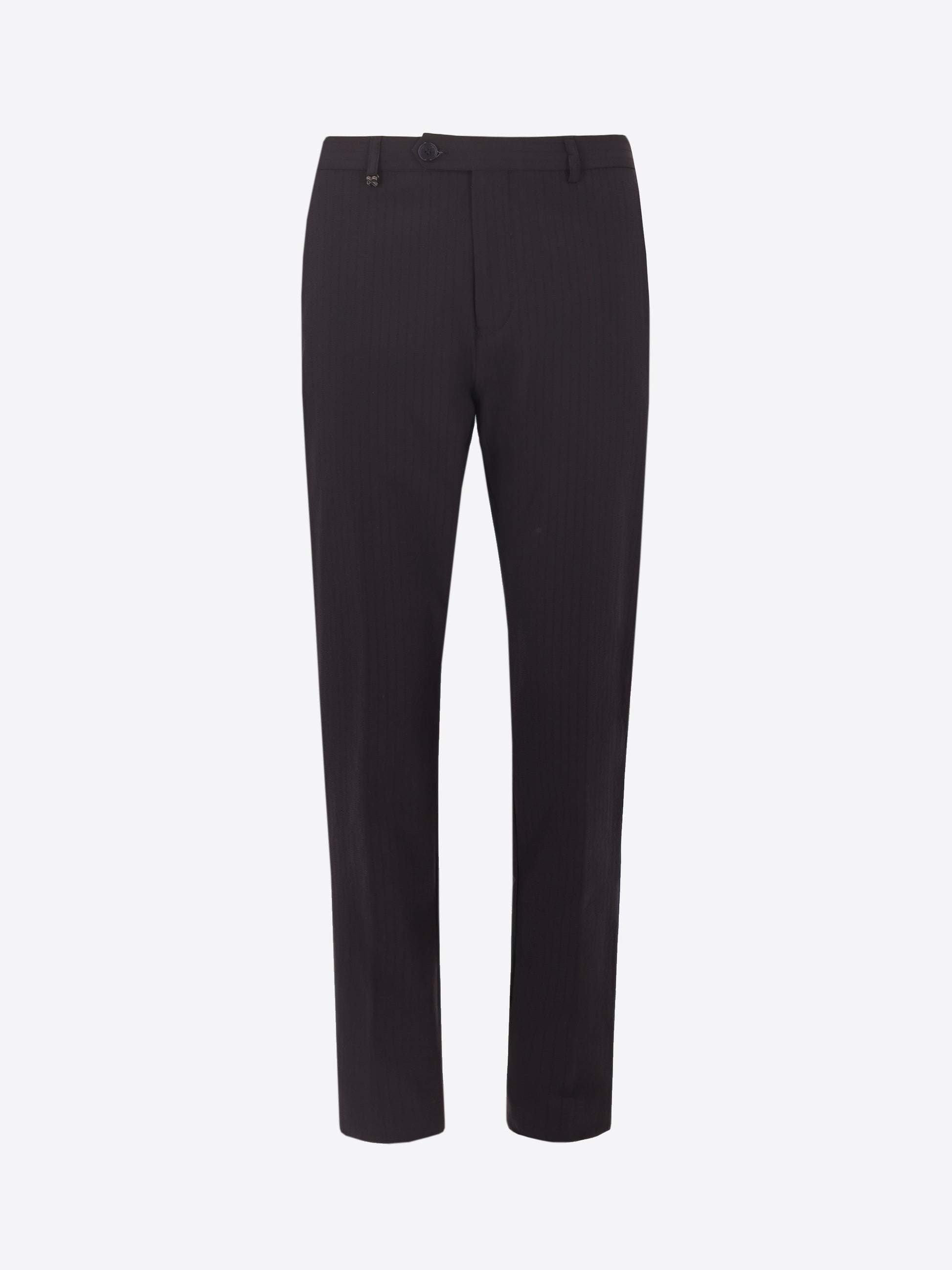 Tailoring Hose Carrubo aus Superkomfort-Gewebe mit Streifenmuster