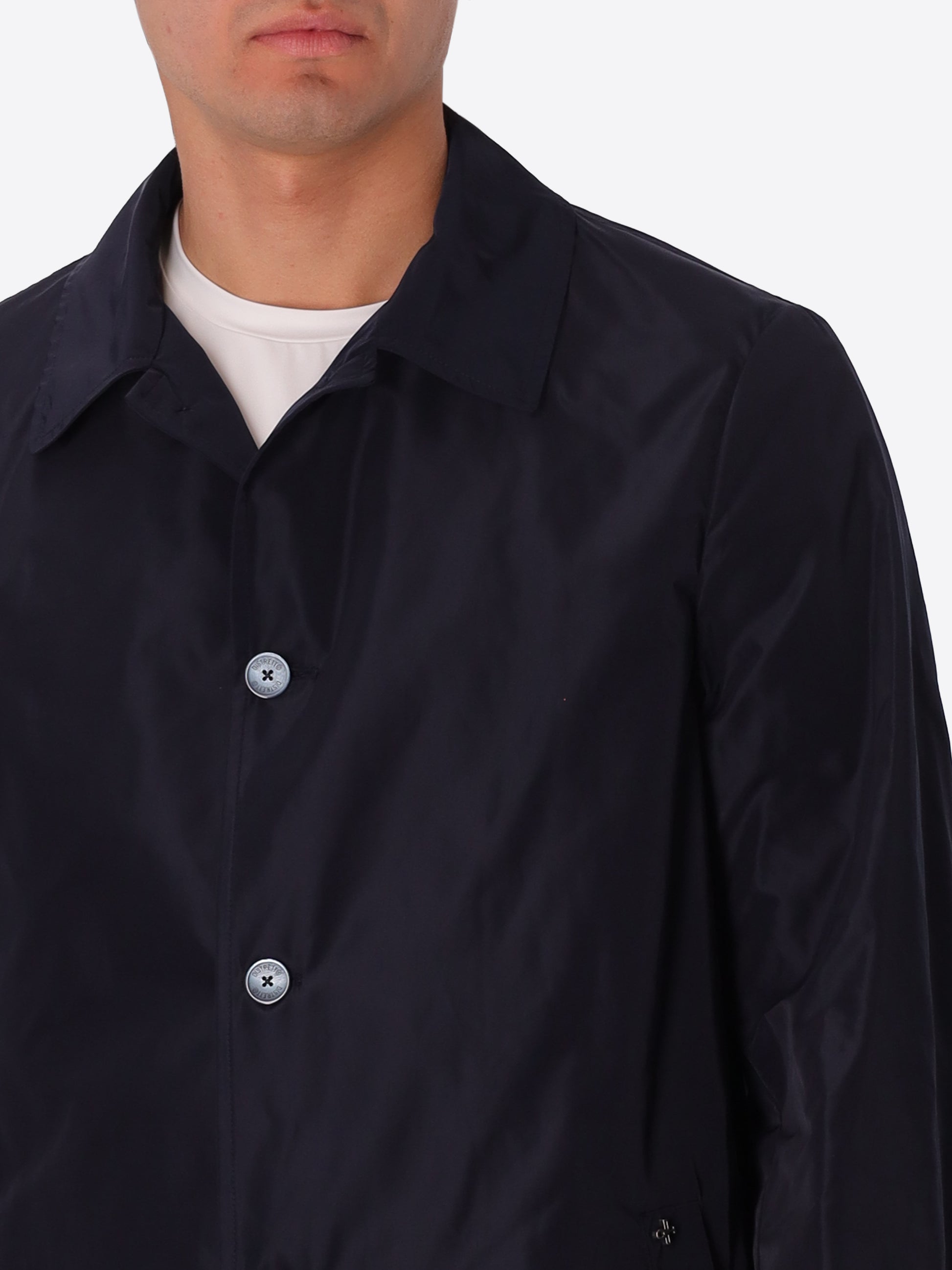 Onice Wasserabweisender Atmungsaktiver Nylon-Feel Trenchcoat