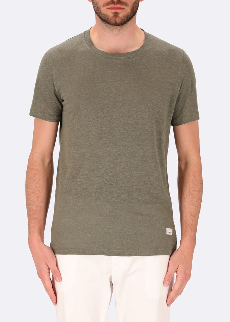 linen T-shirt T-SHIRT ROYAN military front distretto12