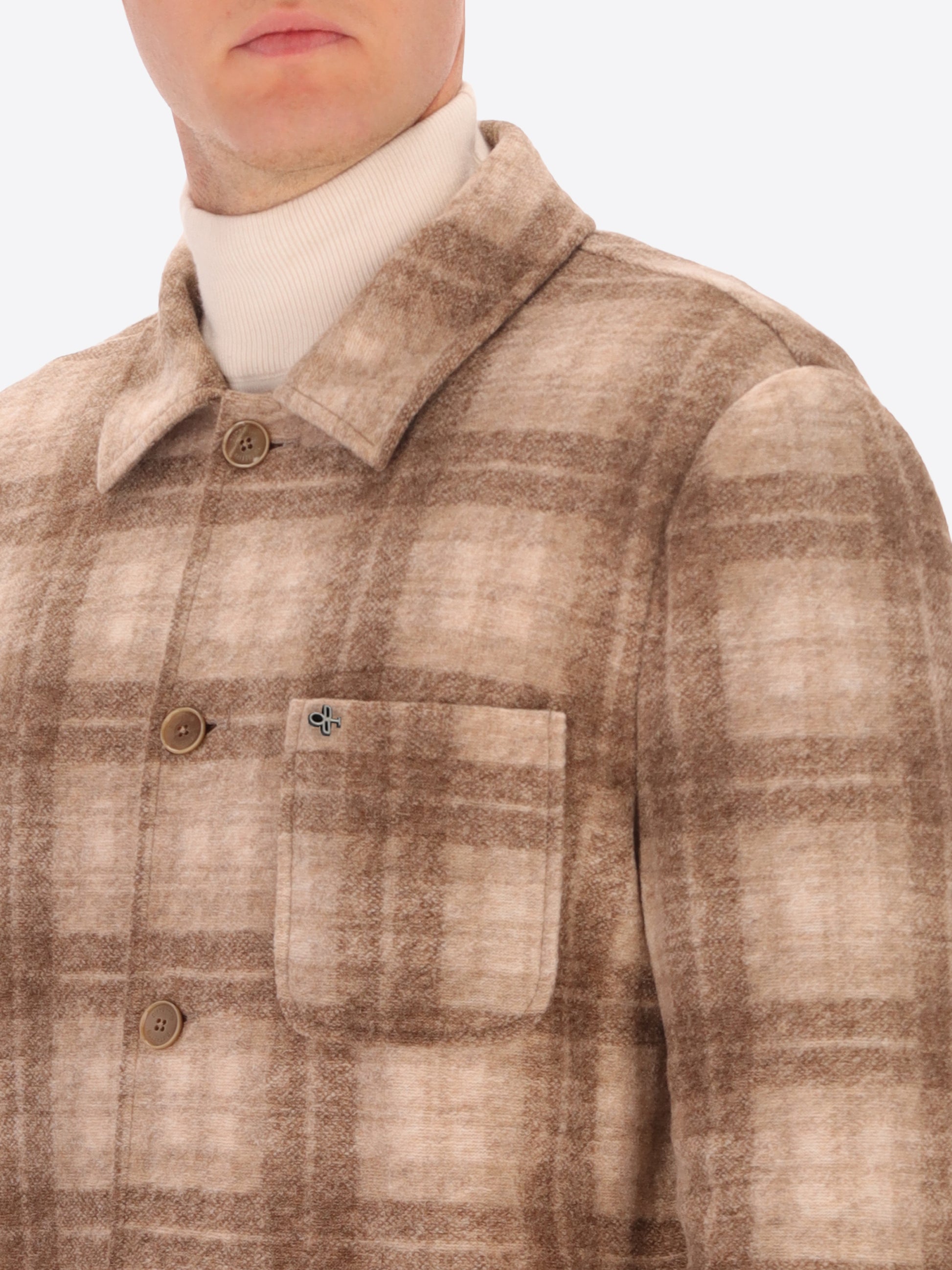 Giacca Belfast in Misto Lana con Motivo Scozzese Tartan